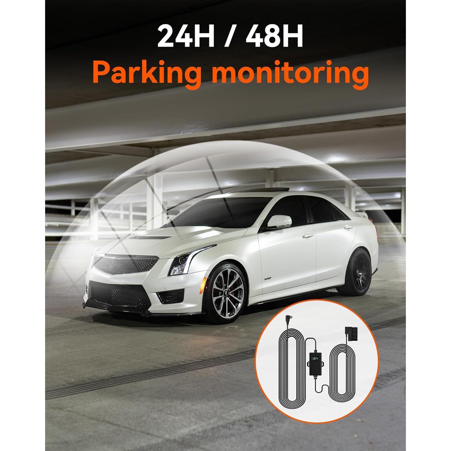 Kit de Carga Dura WOLFBOX OBD USB C 12V-24V a 5V para Cámara