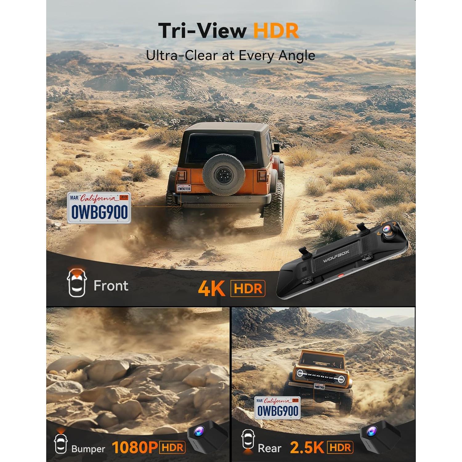 WOLFBOX G900 Tripro Bumper Version & OEM Bracket