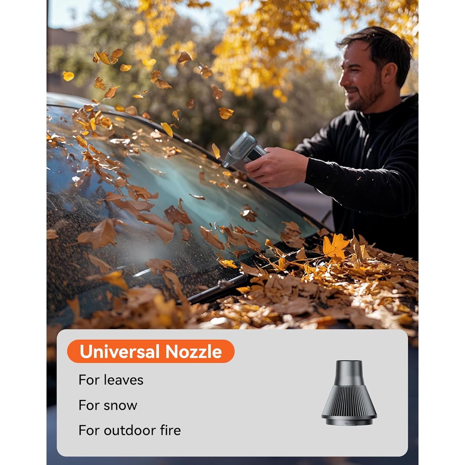 Soplador de Aire Eléctrico WOLFBOX MF100 con 5 Boquillas