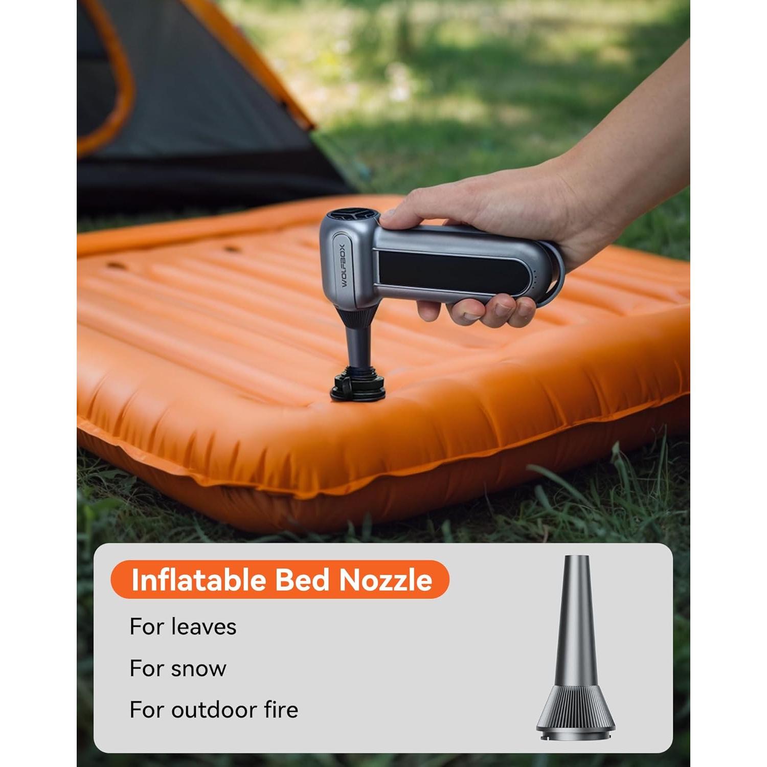 Soplador de Aire Eléctrico WOLFBOX MF100 con 5 Boquillas