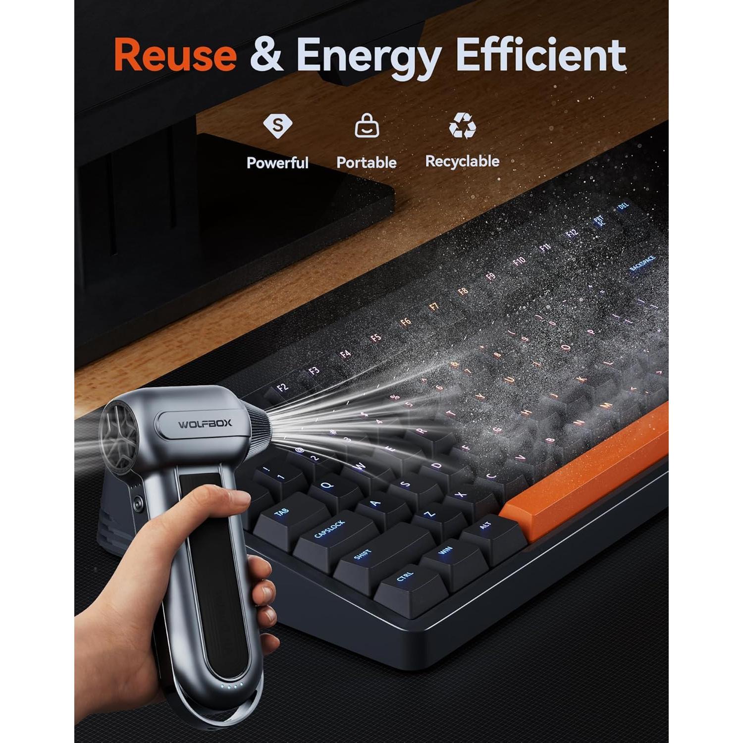 Soplador de Aire Eléctrico WOLFBOX MegaFlow100 y 50 - Potente