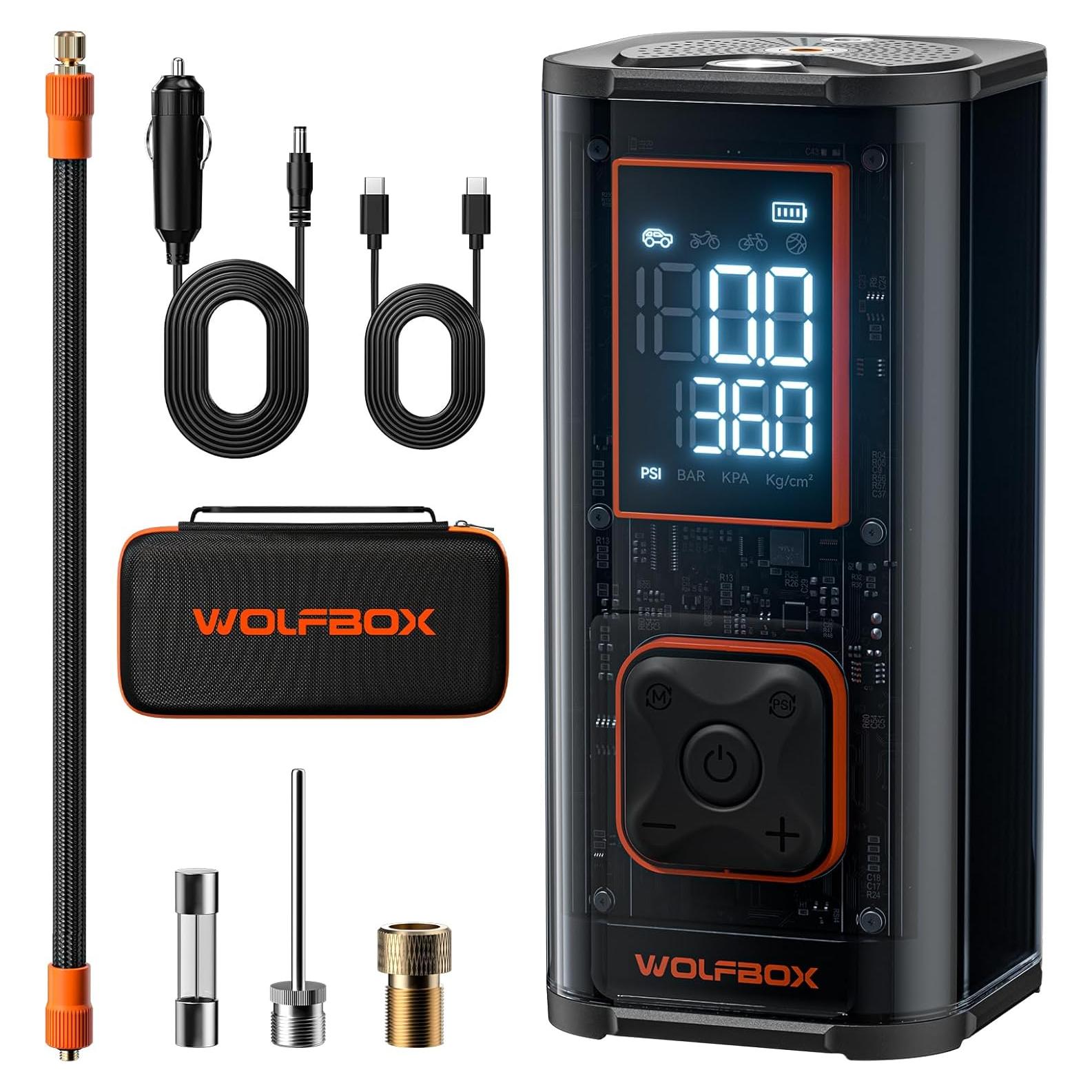 Compresor de Aire Portátil WOLFBOX MegaFlow-T 12000mAh 150PSI