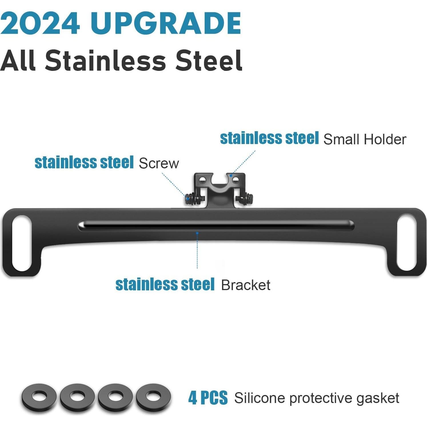 Soporte de Placa de Licencia para Cámara de Respaldo Pixelman