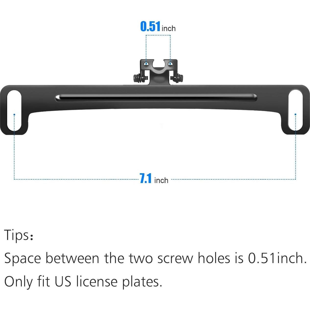 Soporte de Placa de Licencia para Cámara de Respaldo Pixelman