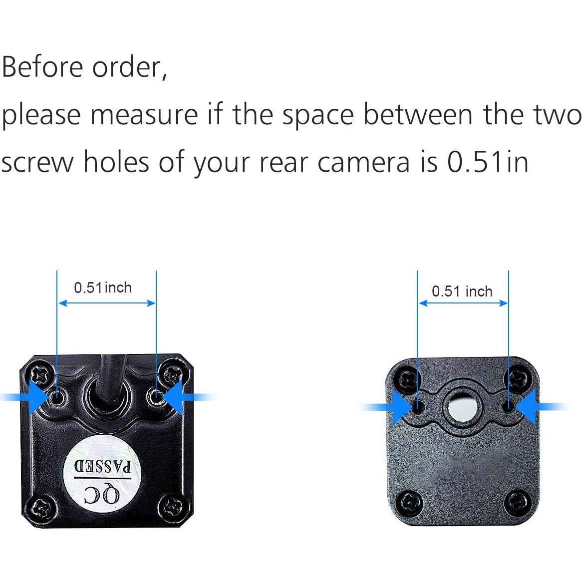 Soporte de Placa de Licencia para Cámara de Respaldo Pixelman