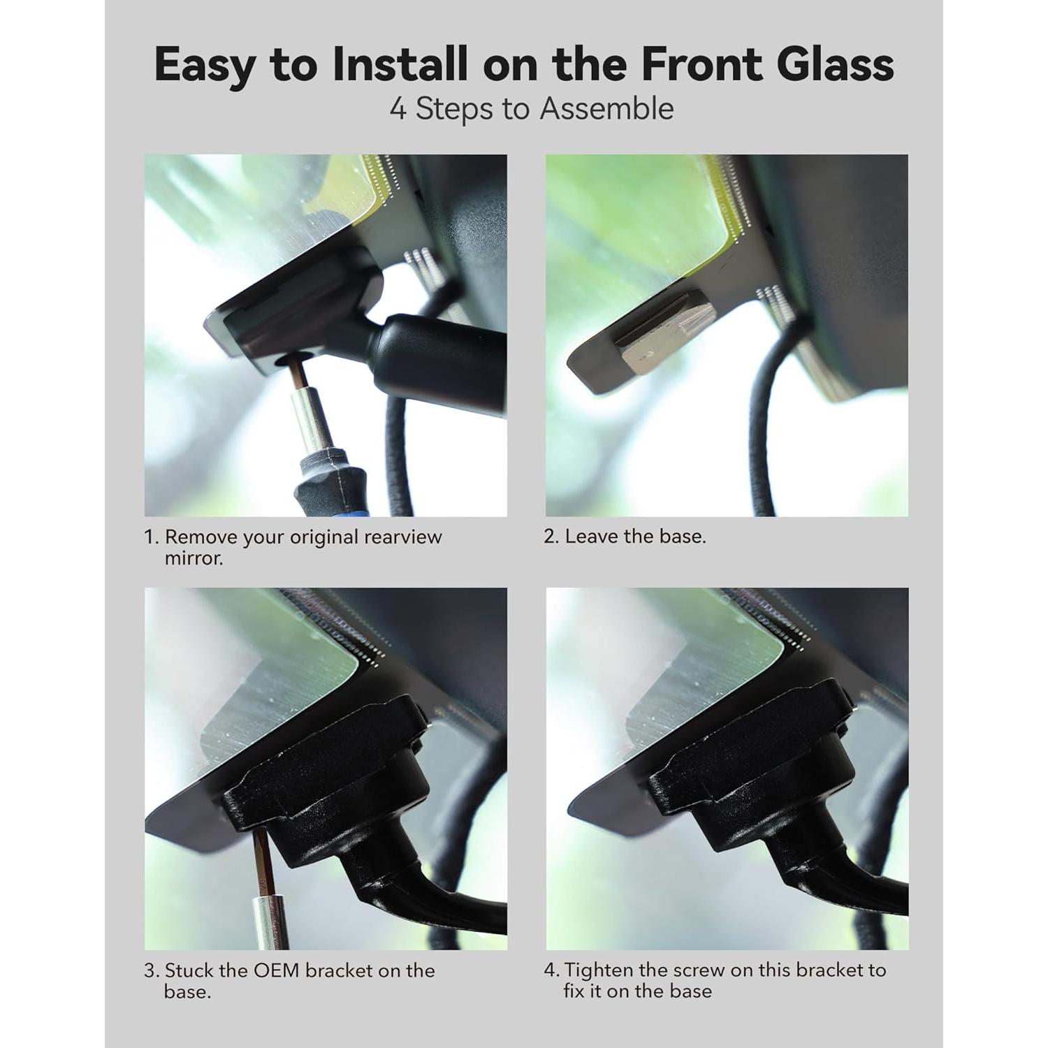 Soporte OEM WOLFBOX 209 para Tesla Model Y 2019-2023 USB C