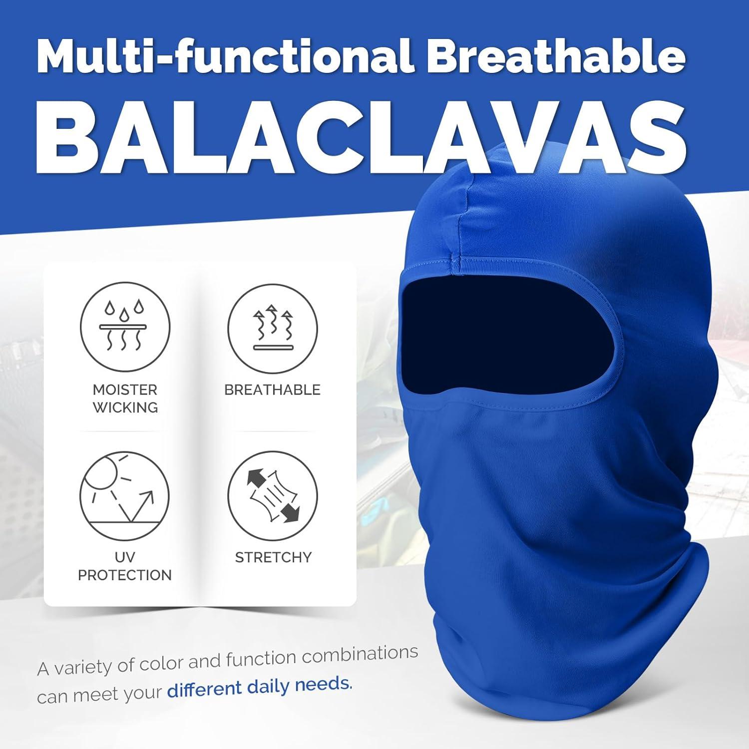 Paquete de 6 Máscaras Balaclava Gaiter Refrigerante Multicolor