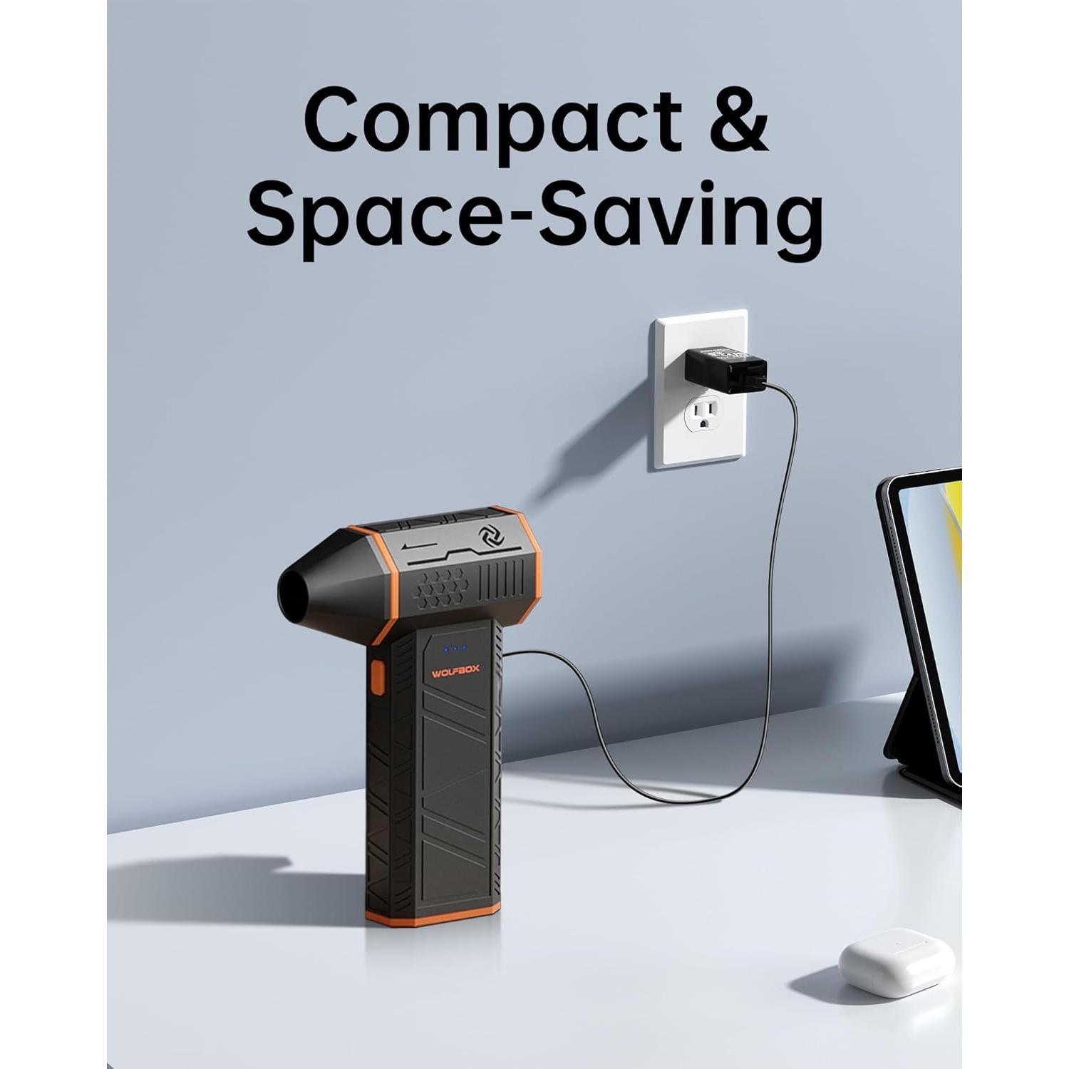 Cargador USB Tipo-C WUKUR 5V 1A para Soplador WOLFBOX