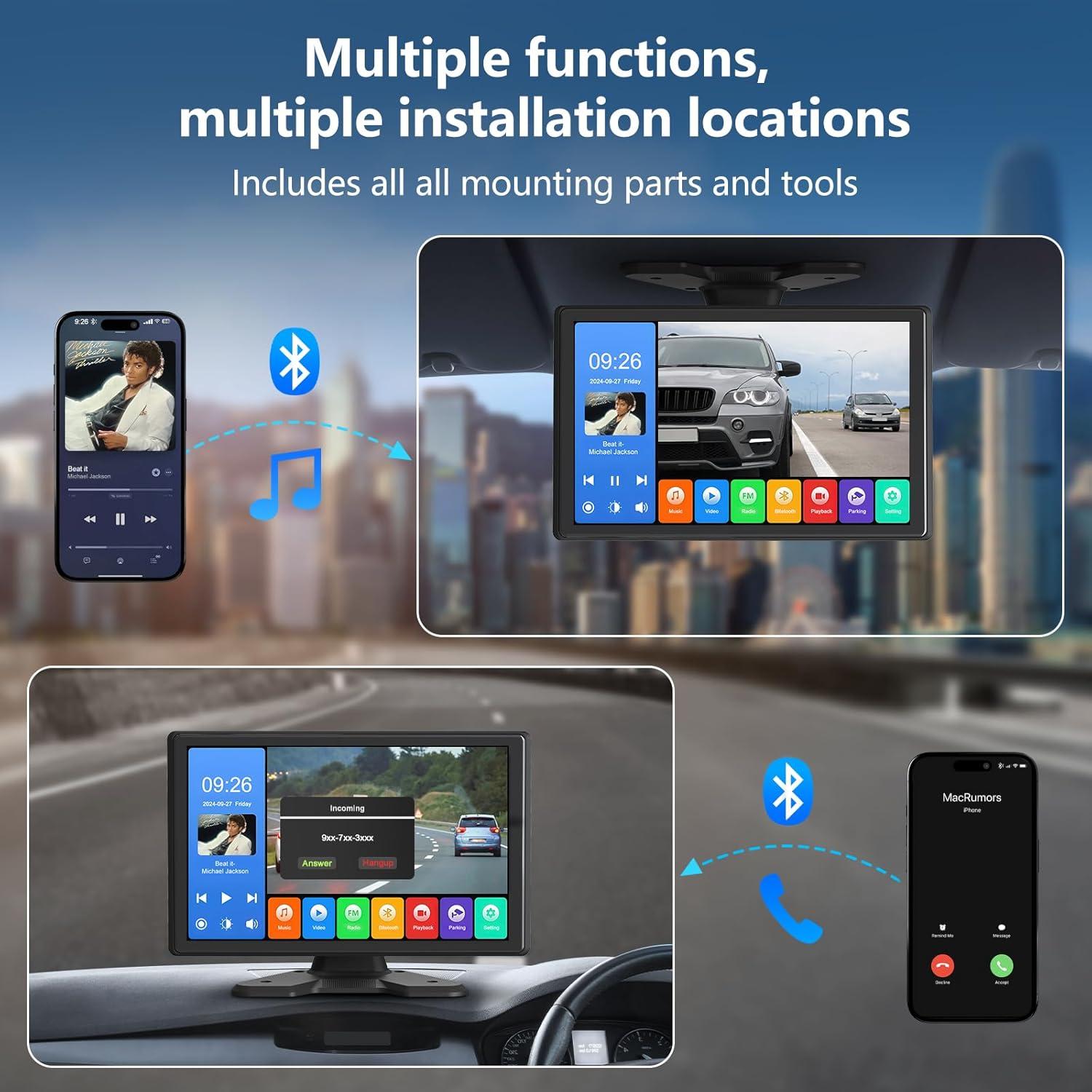 Sistema de Cámara de Respaldo 4 Canales Camotop 10.26" 1080P