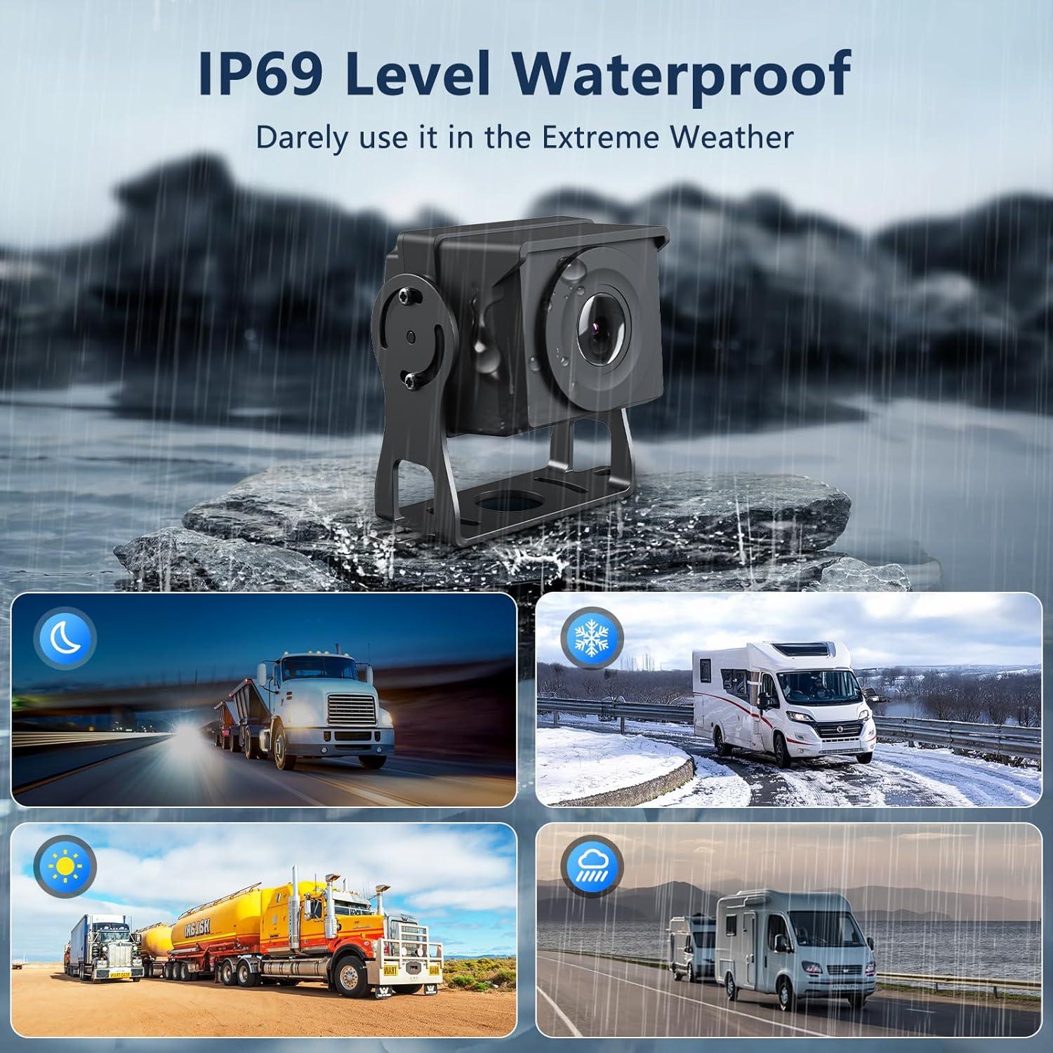 Sistema de Cámara de Respaldo 4 Canales Camotop 10.26" 1080P