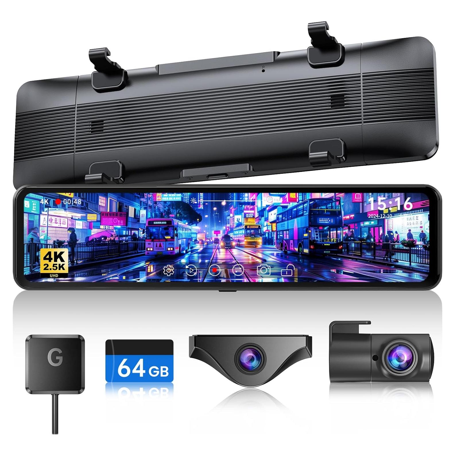 Cámara de Tablero JOMISE T860+ 4K Frontal 2.5K Trasera GPS