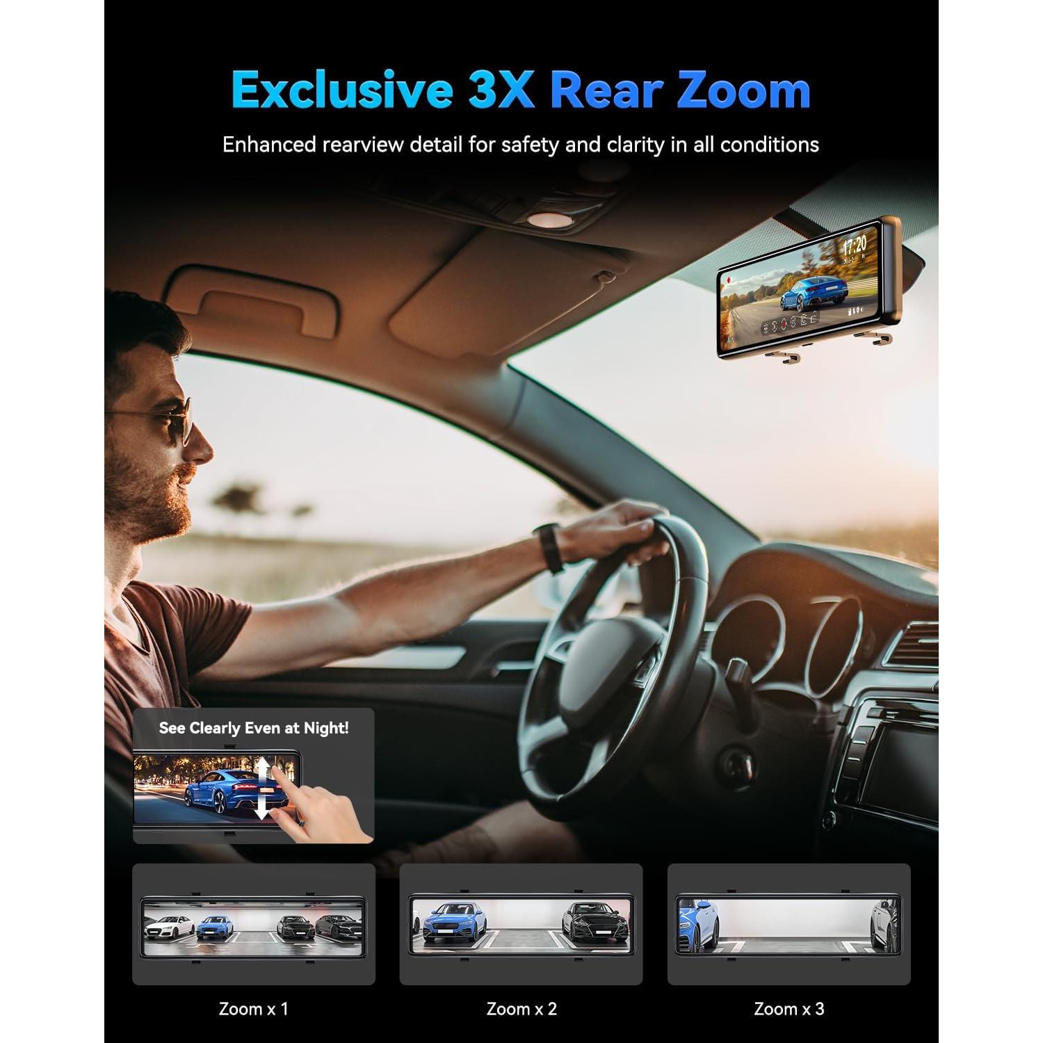 Cámara de Tablero JOMISE T860+ 4K Frontal 2.5K Trasera GPS