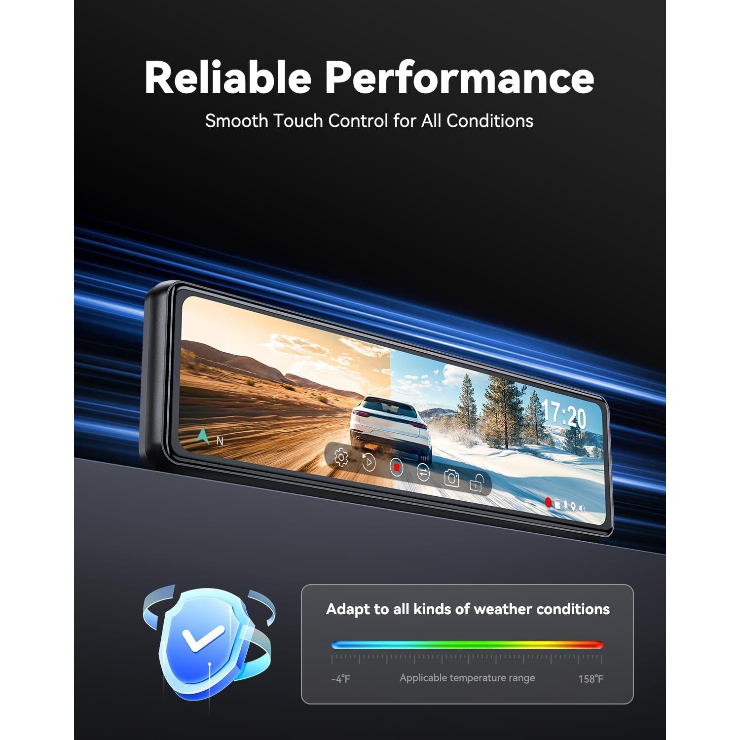 Cámara de Tablero JOMISE T860+ 4K Frontal 2.5K Trasera GPS