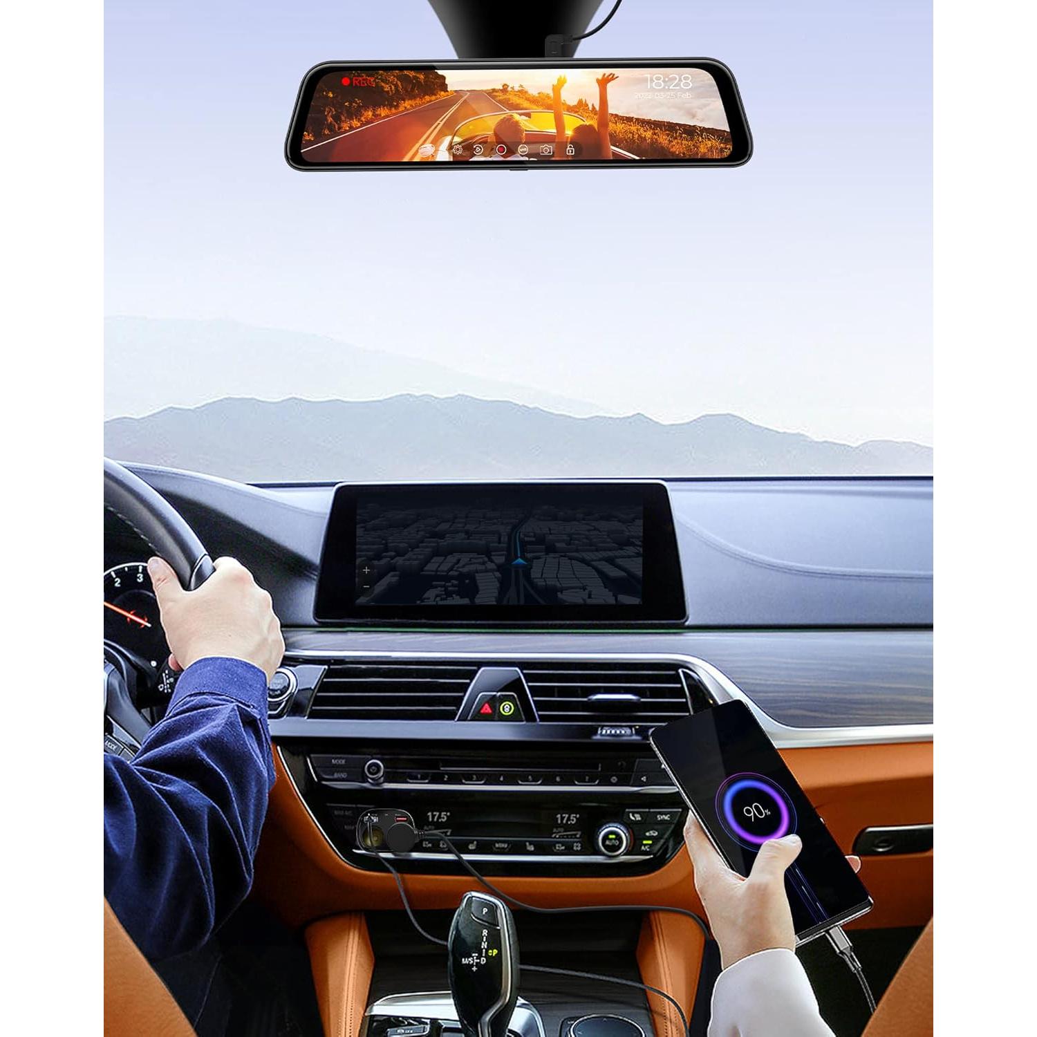 Cargador de Coche WOLFBOX G850 Pro con Cable 2 en 1