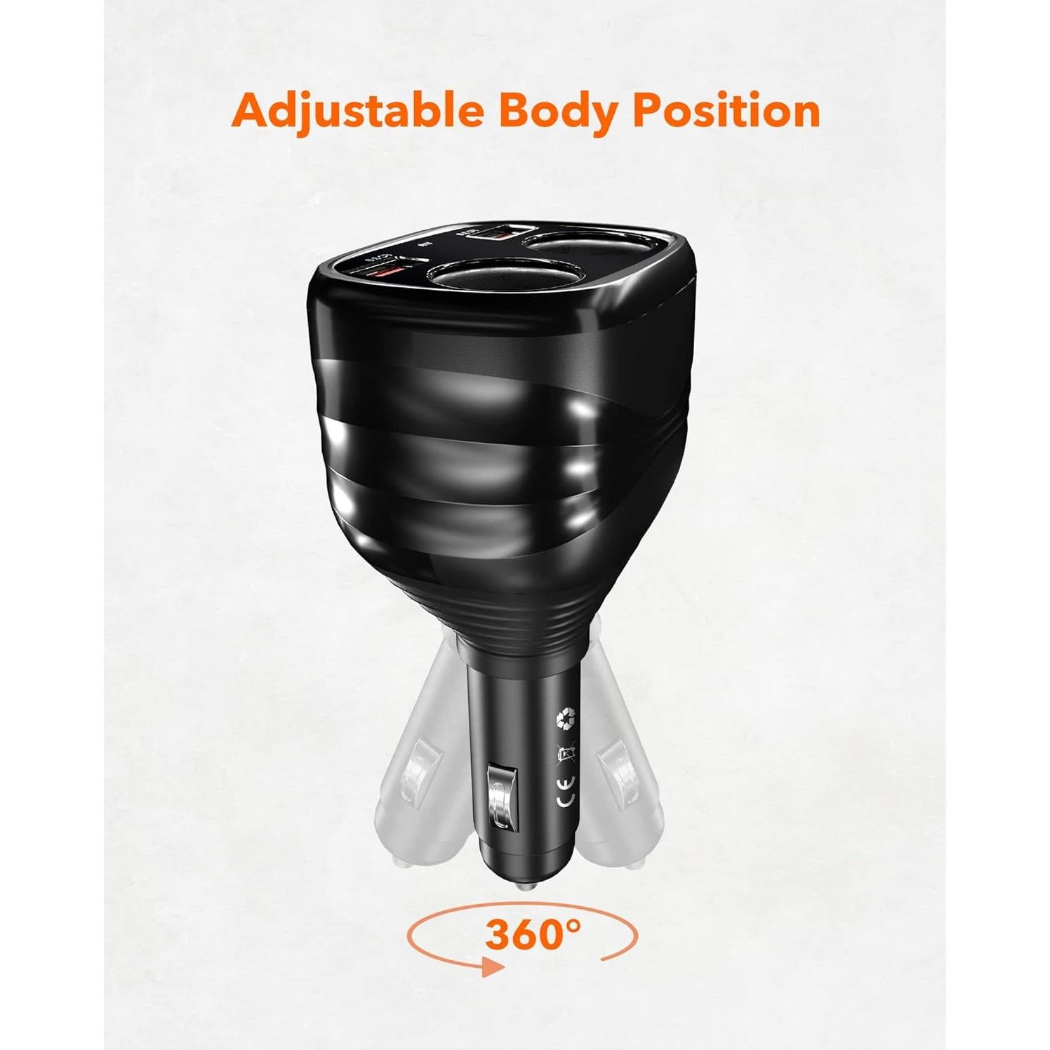 Cargador de Coche WOLFBOX G850 Pro con Cable 2 en 1