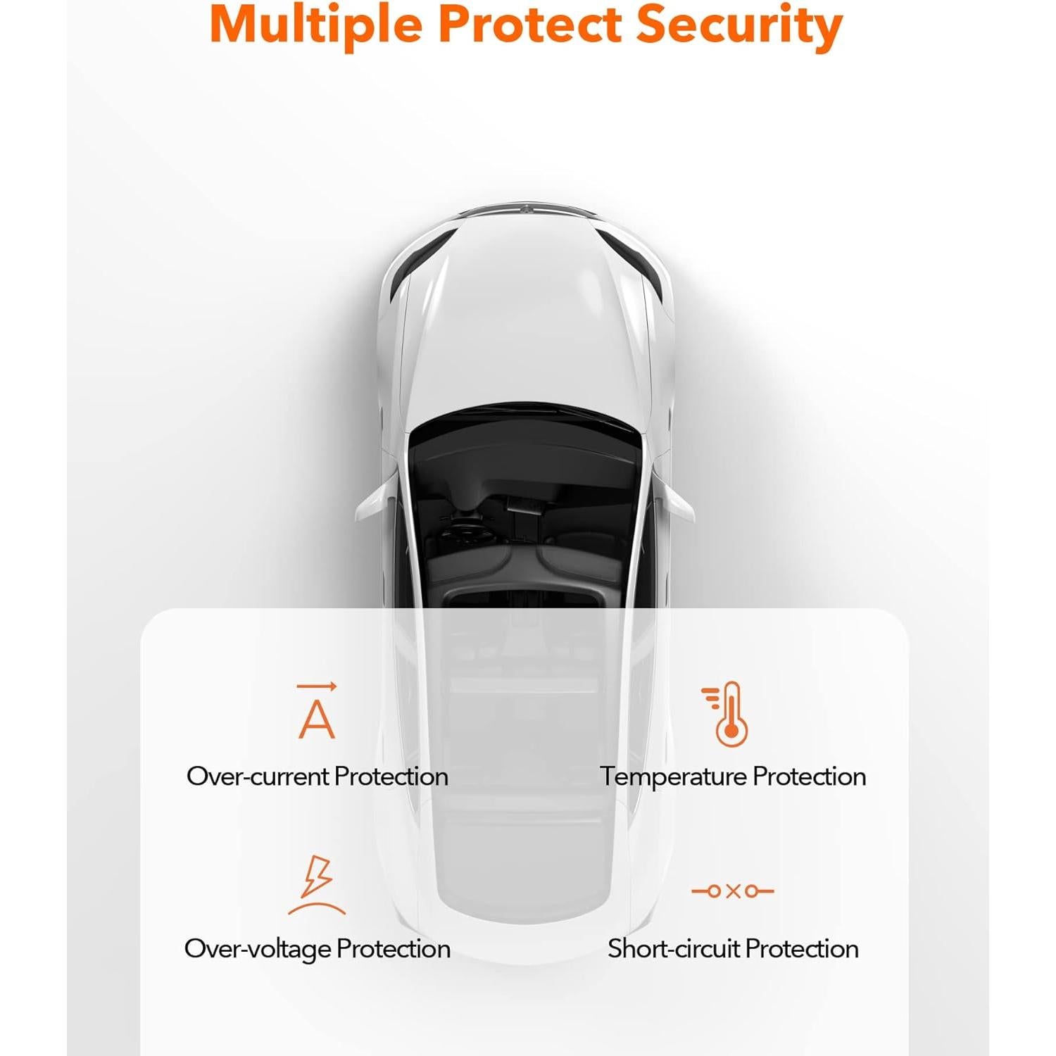 Cargador de Coche WOLFBOX G850 Pro con Cable 2 en 1