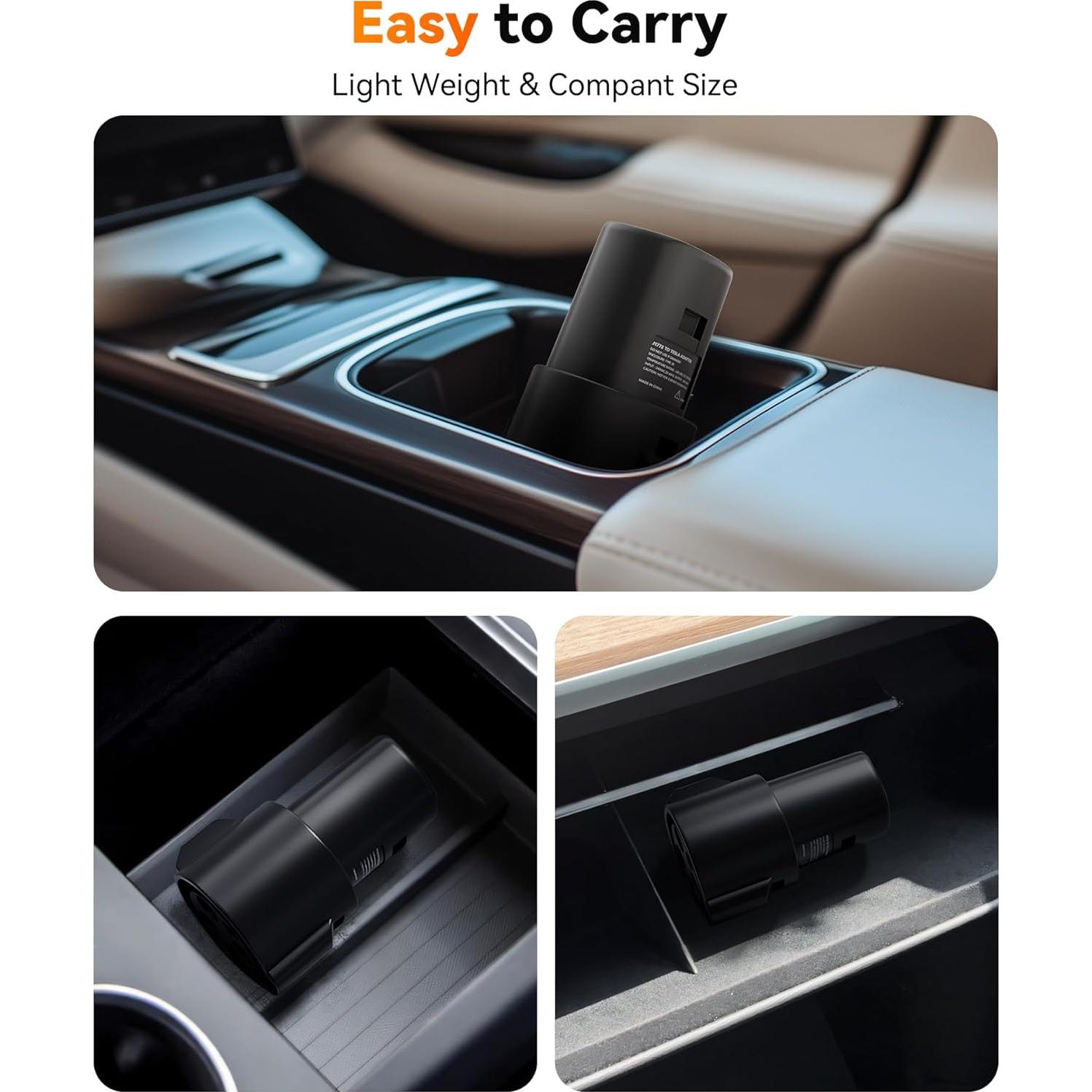 Adaptador Cargador J1772 a Tesla WOLFBOX 80A 240V Portátil