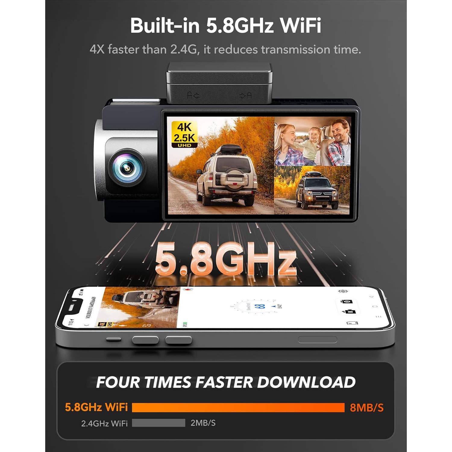 i07 3 Channel Dash Cam & i17 4K 3 Channel Dash Cam