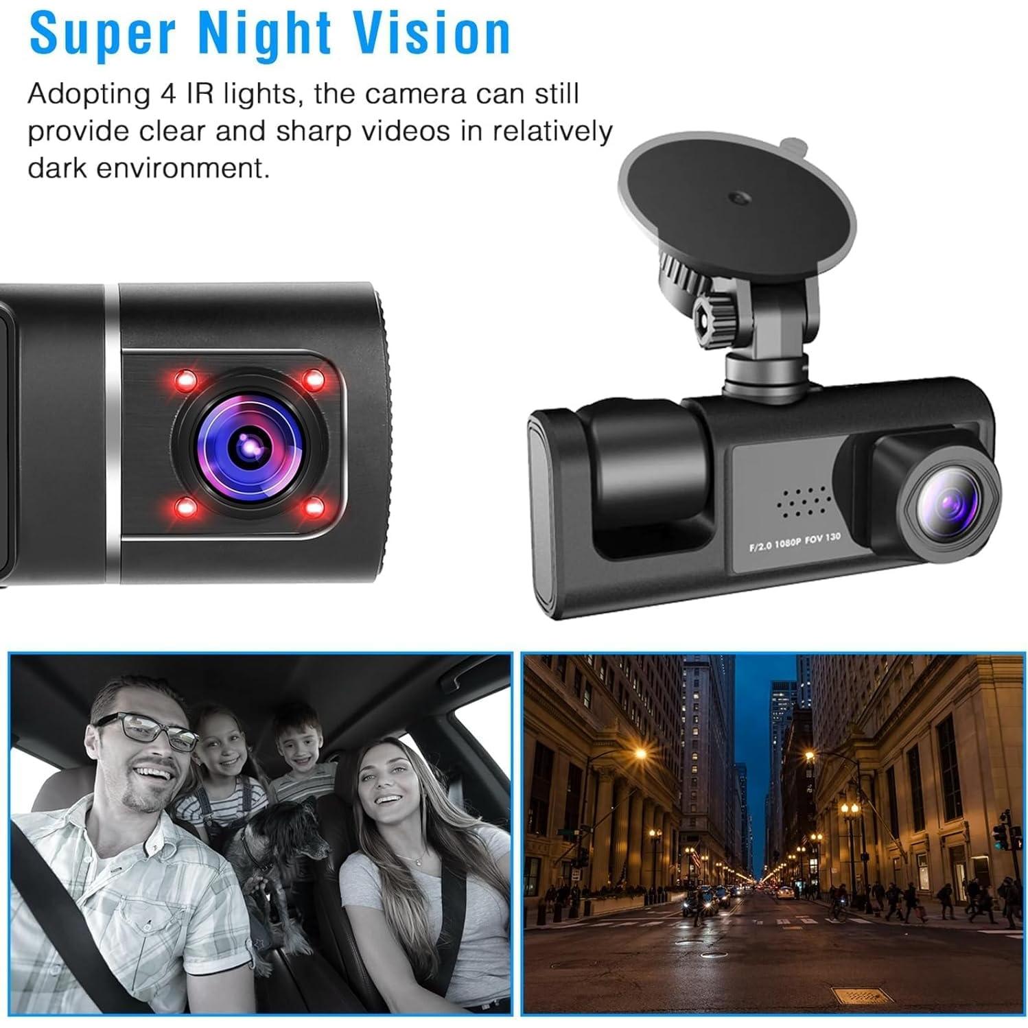 Cámara de tablero SHANGREN 1080P Dual con G-Sensor