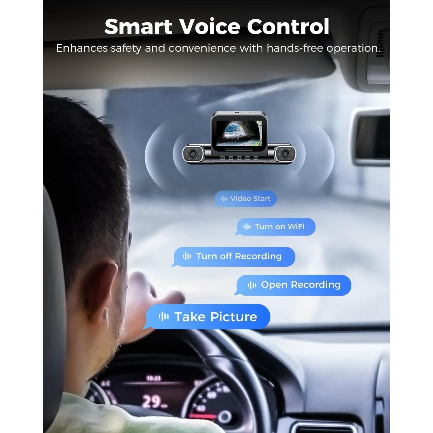 Cámara de Salpicadero AZDOME M660 360° 4 Canales 128GB eMMC