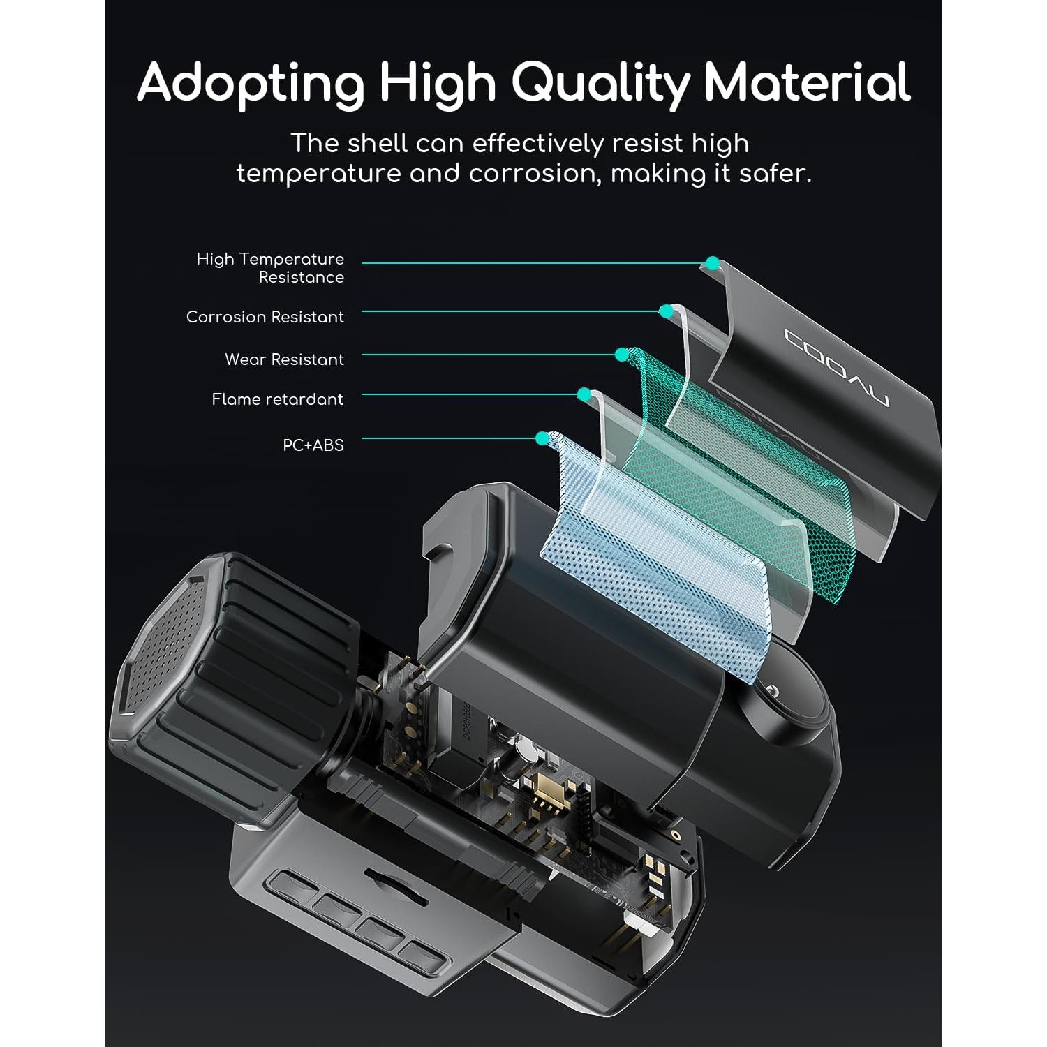 Cámara Doble COOAU D20 2.5K 1080P con WiFi y GPS