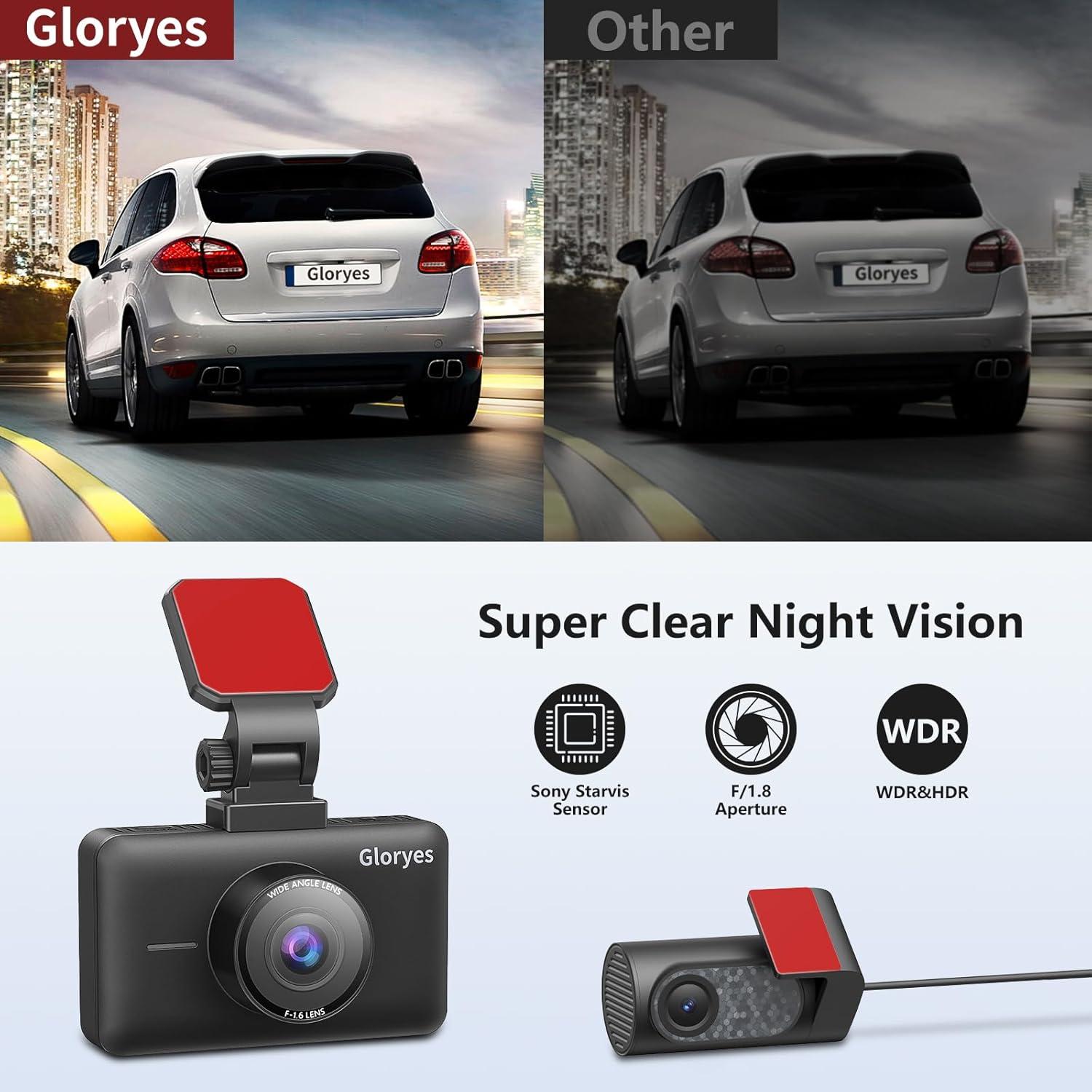 Cámara de Tablero 4K Gloryes A680 con Doble Cámara y 32GB