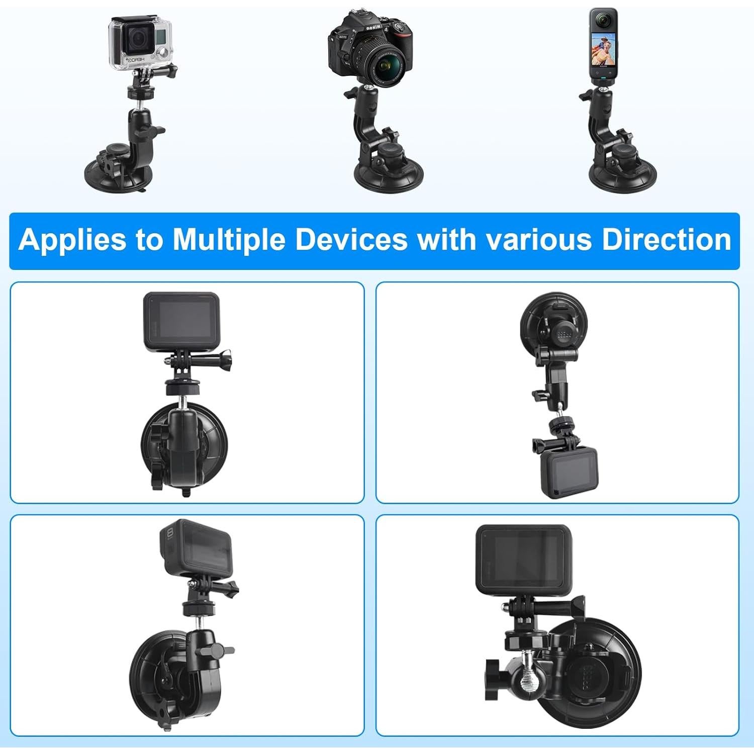 Soporte de Ventosa para Cámara y Teléfono OctinPris 9CM