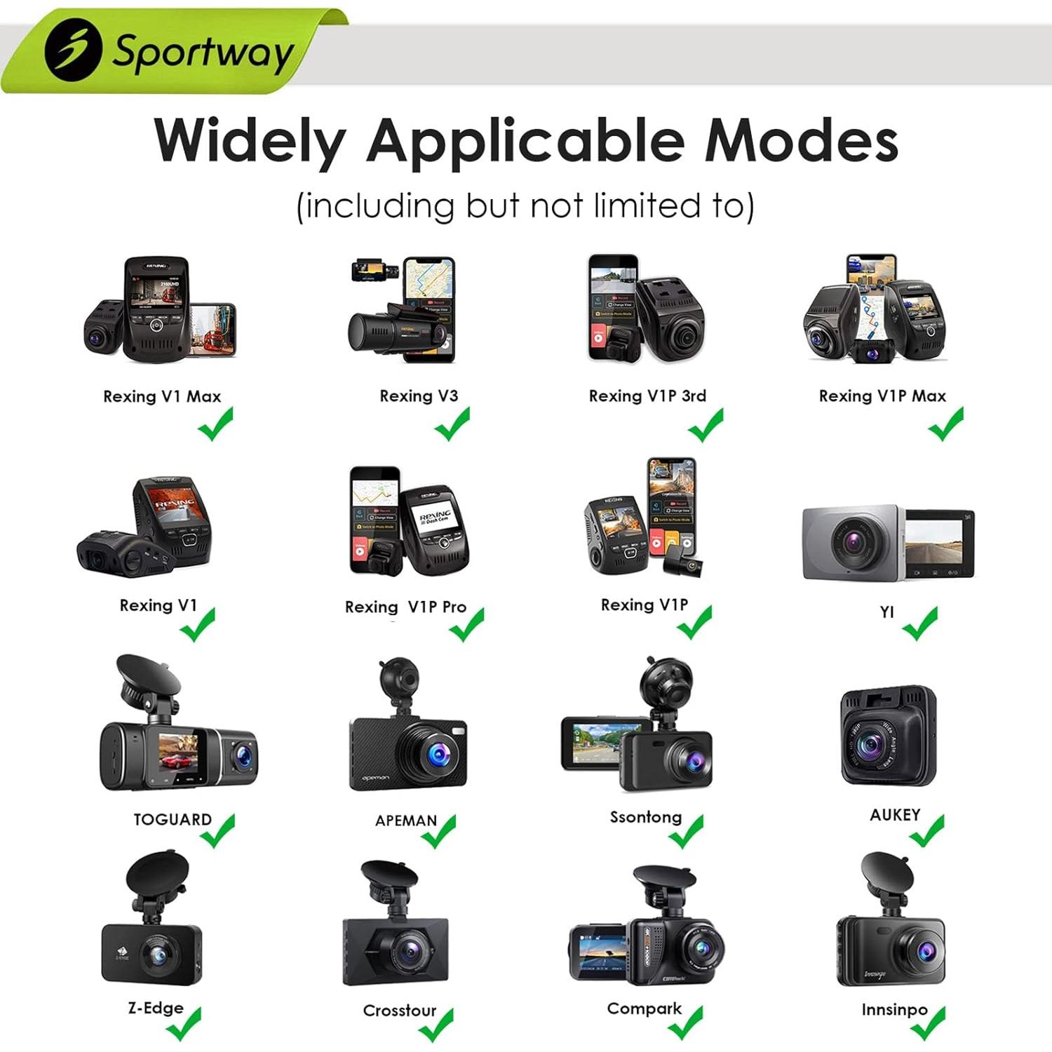 Soporte de Ventosa para Cámara Dash Sportway S40 360° 5kg