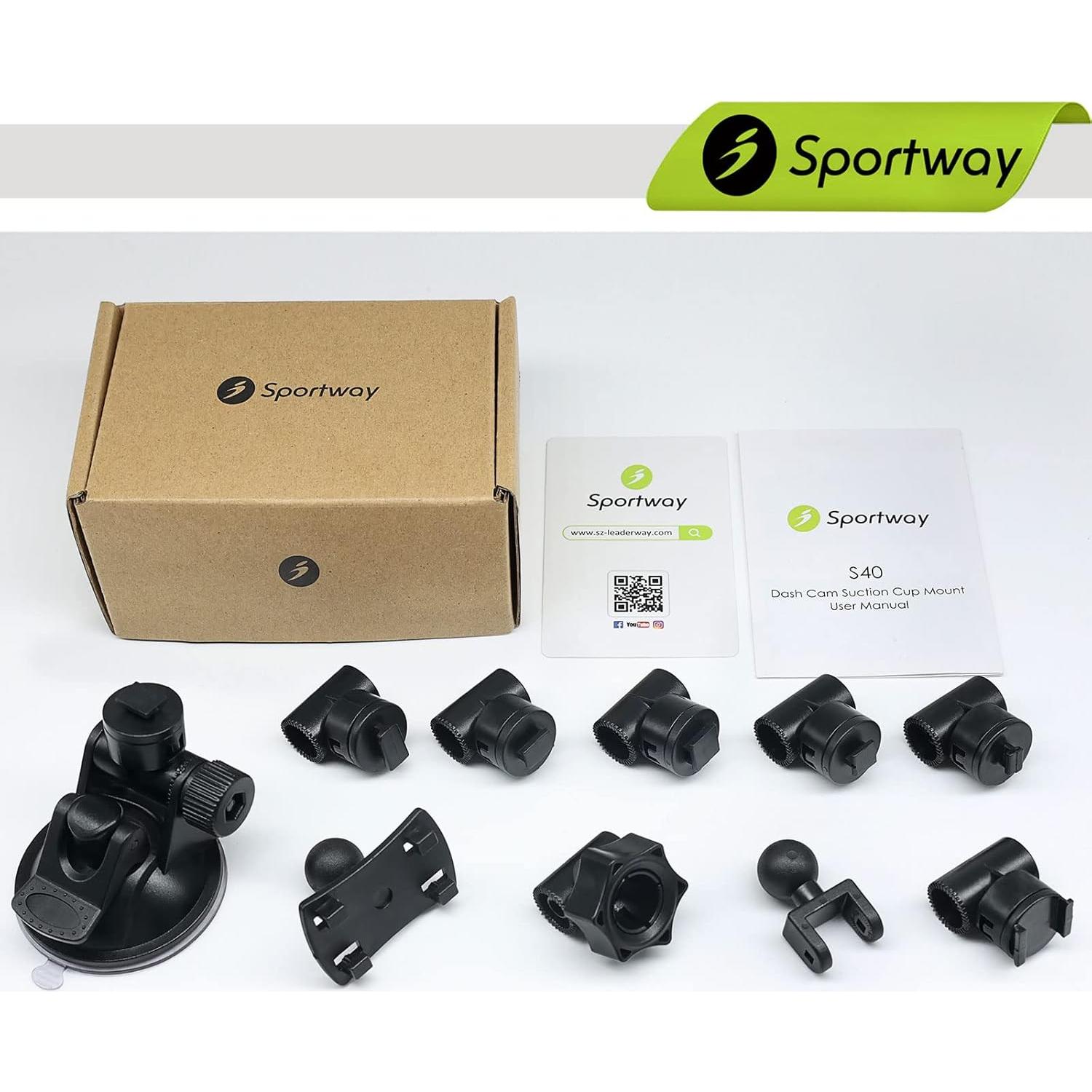 Soporte de Ventosa para Cámara Dash Sportway S40 360° 5kg