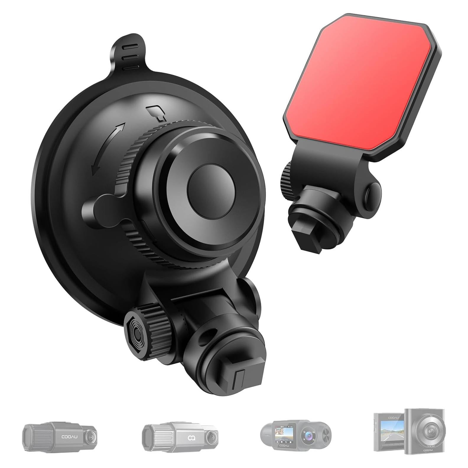 Soporte para cámara de tablero COOAU con ventosa y 3M