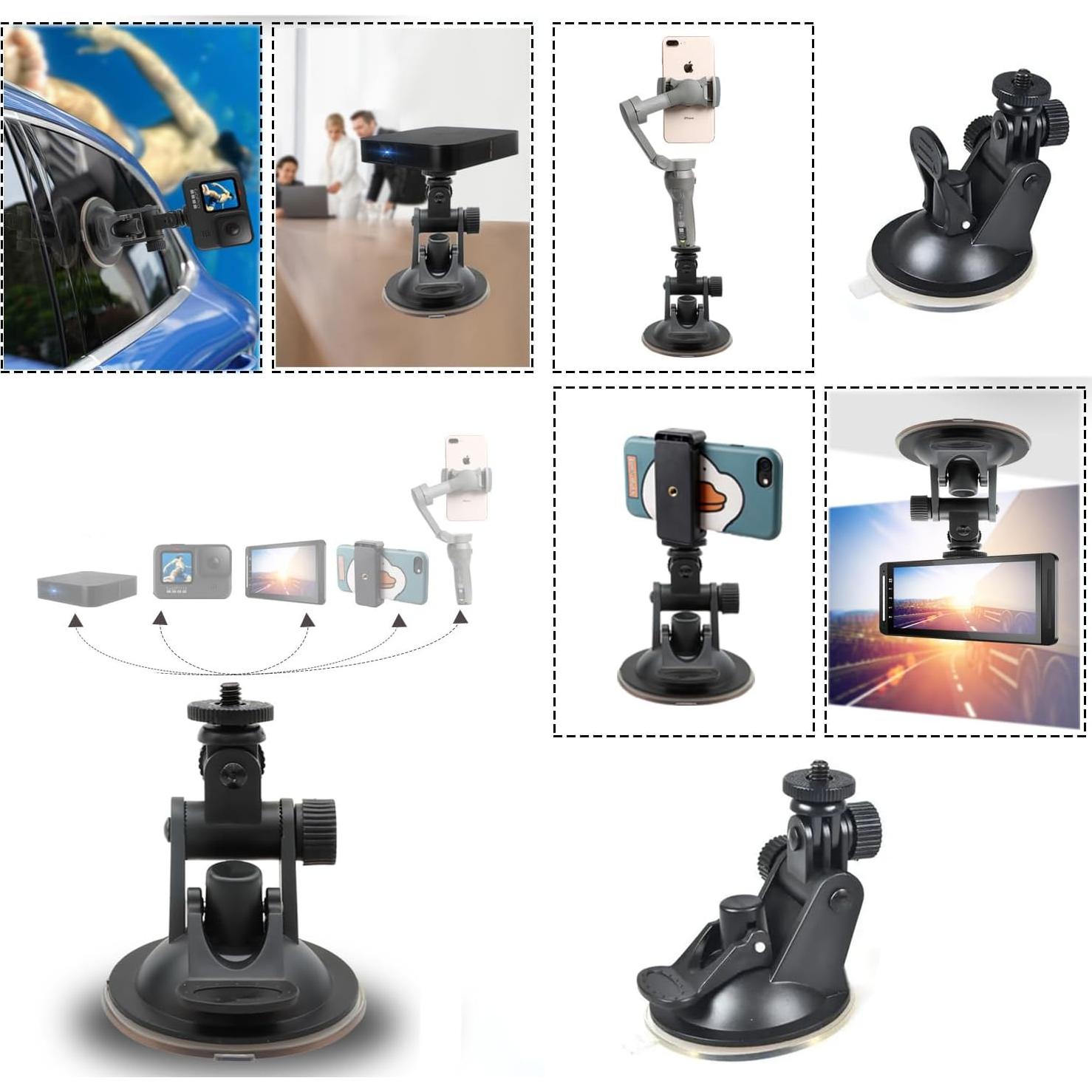 Soporte de Ventosa para Cámara Dash ThtRht - 2 Paquetes