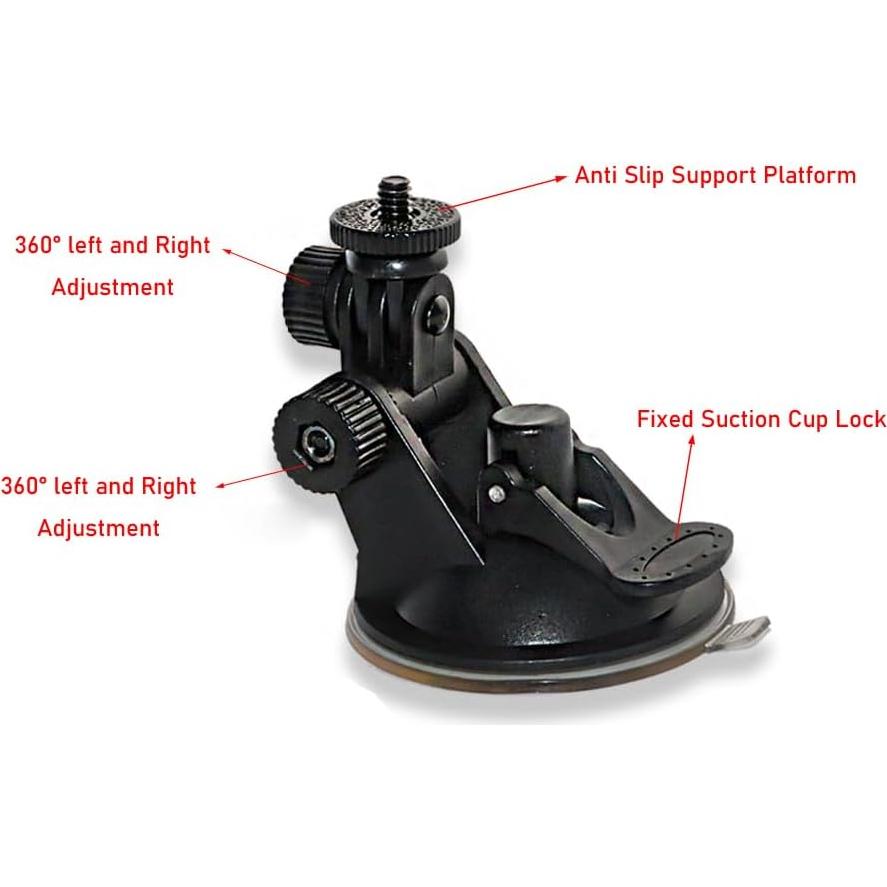 Soporte de Ventosa para Cámara Dash ThtRht - 2 Paquetes