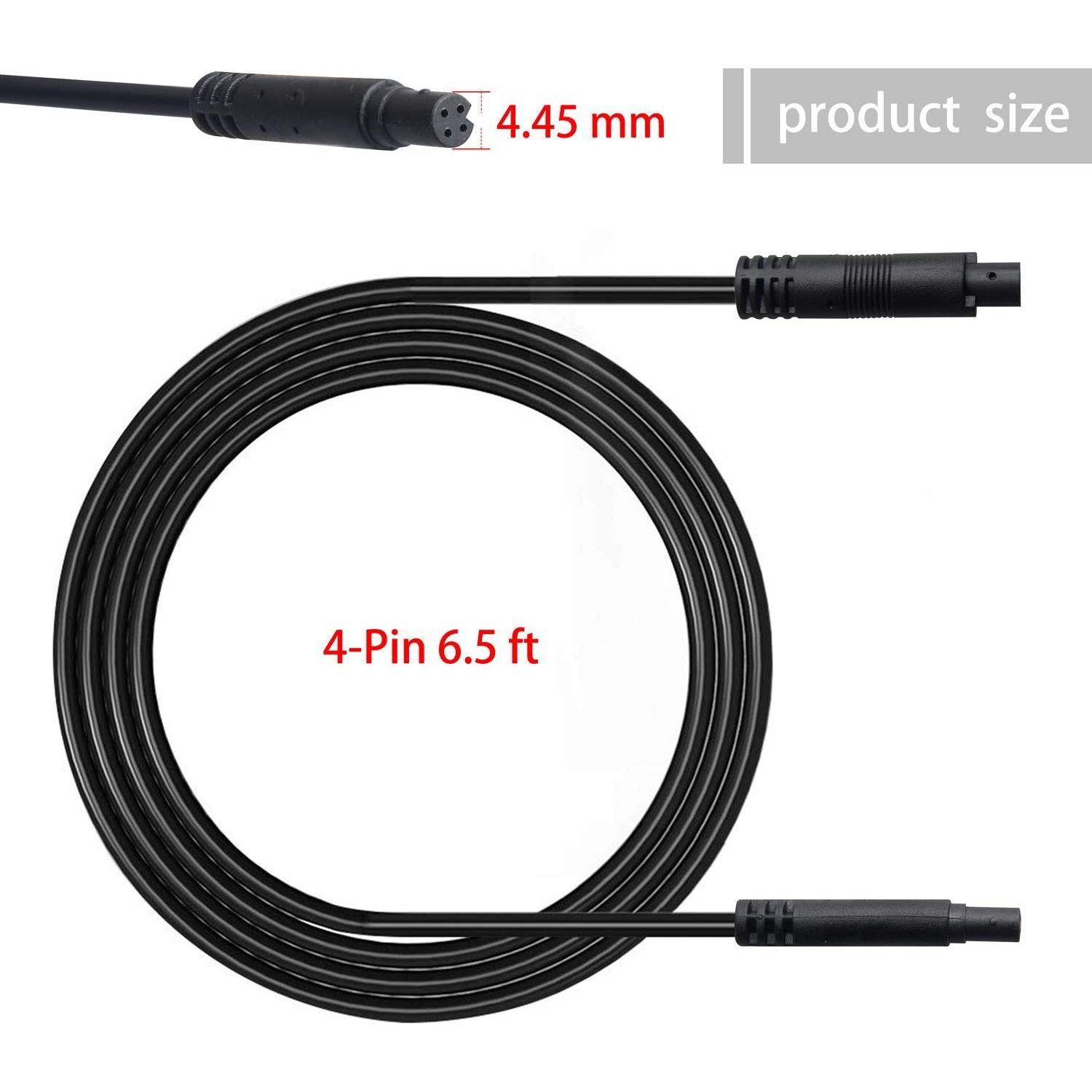 Cable de Extensión 4 Pines YiePhiot 2m para Cámara de Respaldo