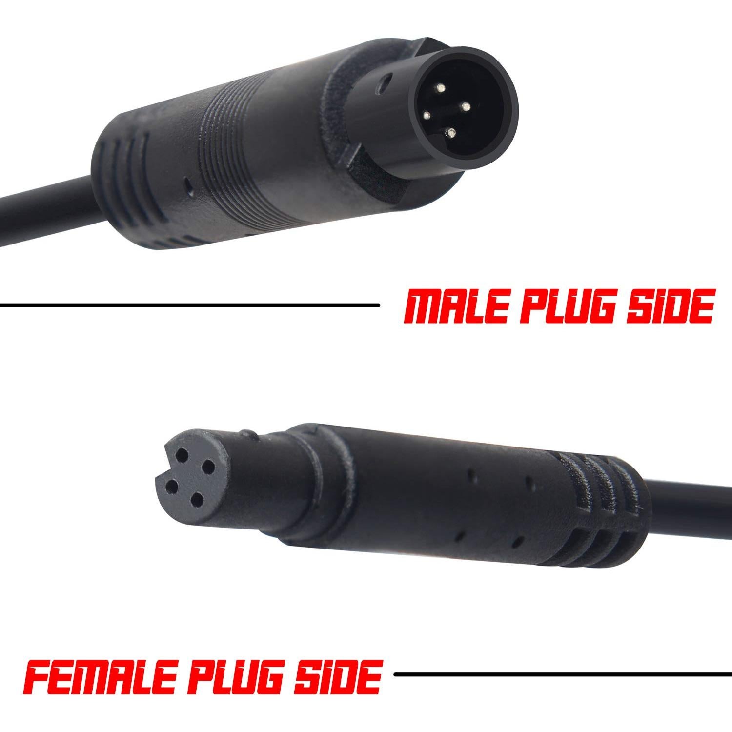 Cable de Extensión 4 Pines YiePhiot 2m para Cámara de Respaldo