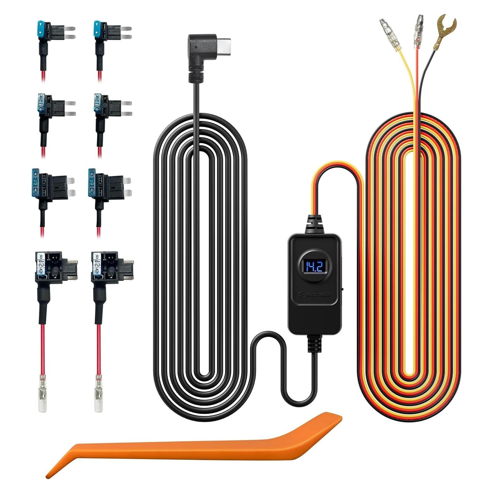 Kit de Carga Redtiger F7N para Cámara de Tablero 12V-24V a 5V