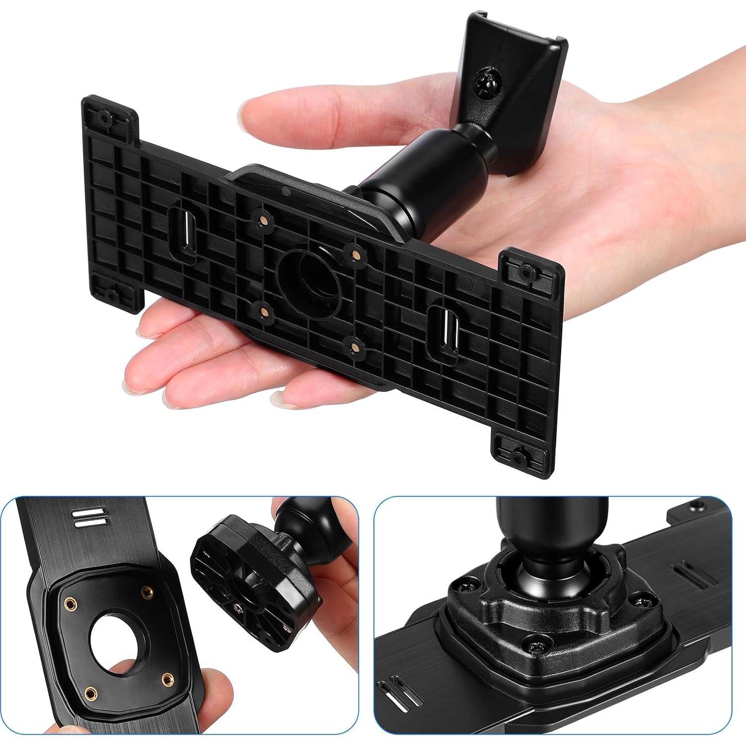 1 Set Dash Cam Mirror Mount Rear View Mirror Back Plate Panel Car Rear View Camera Mount Kit for 5.5" - 12" Rearview Mirror Dash Cams