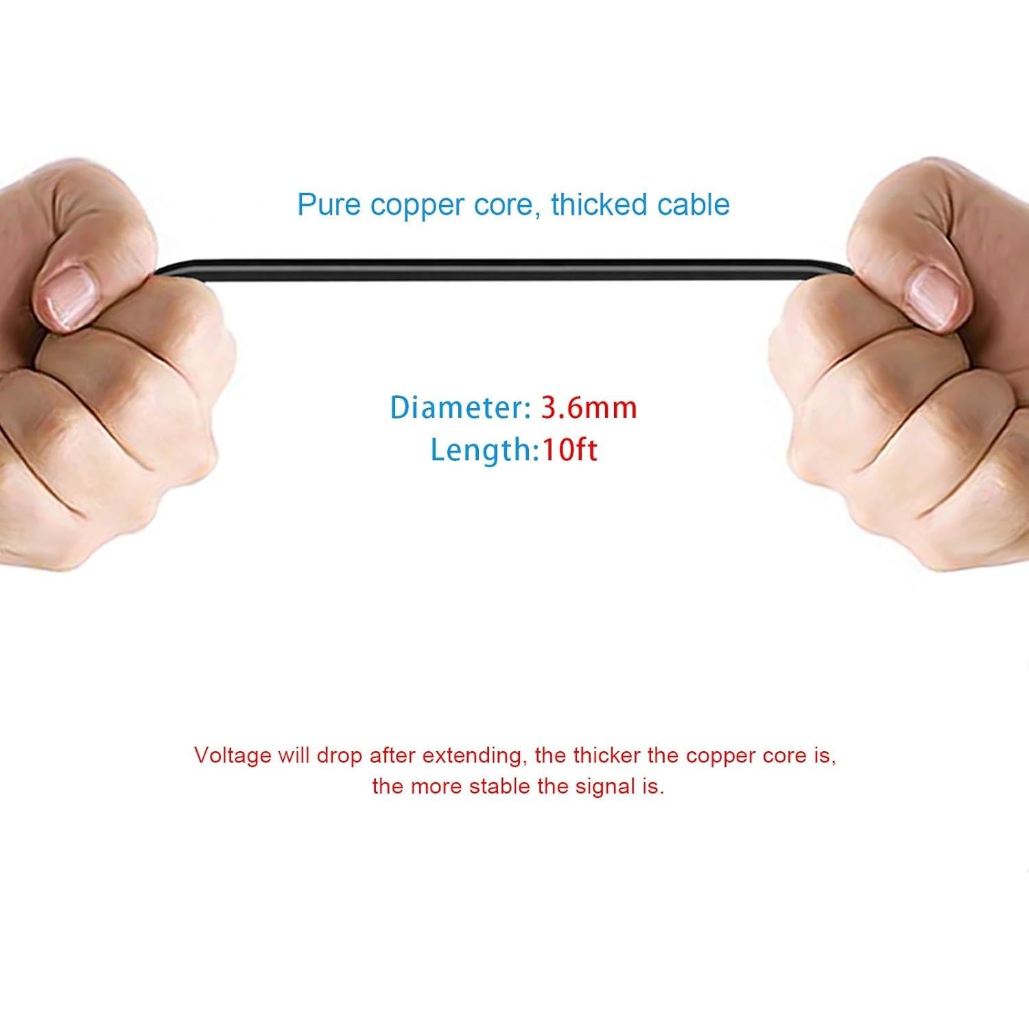 Cable de Extensión 2.5mm Pixelman 3m para Cámara de Vehículo