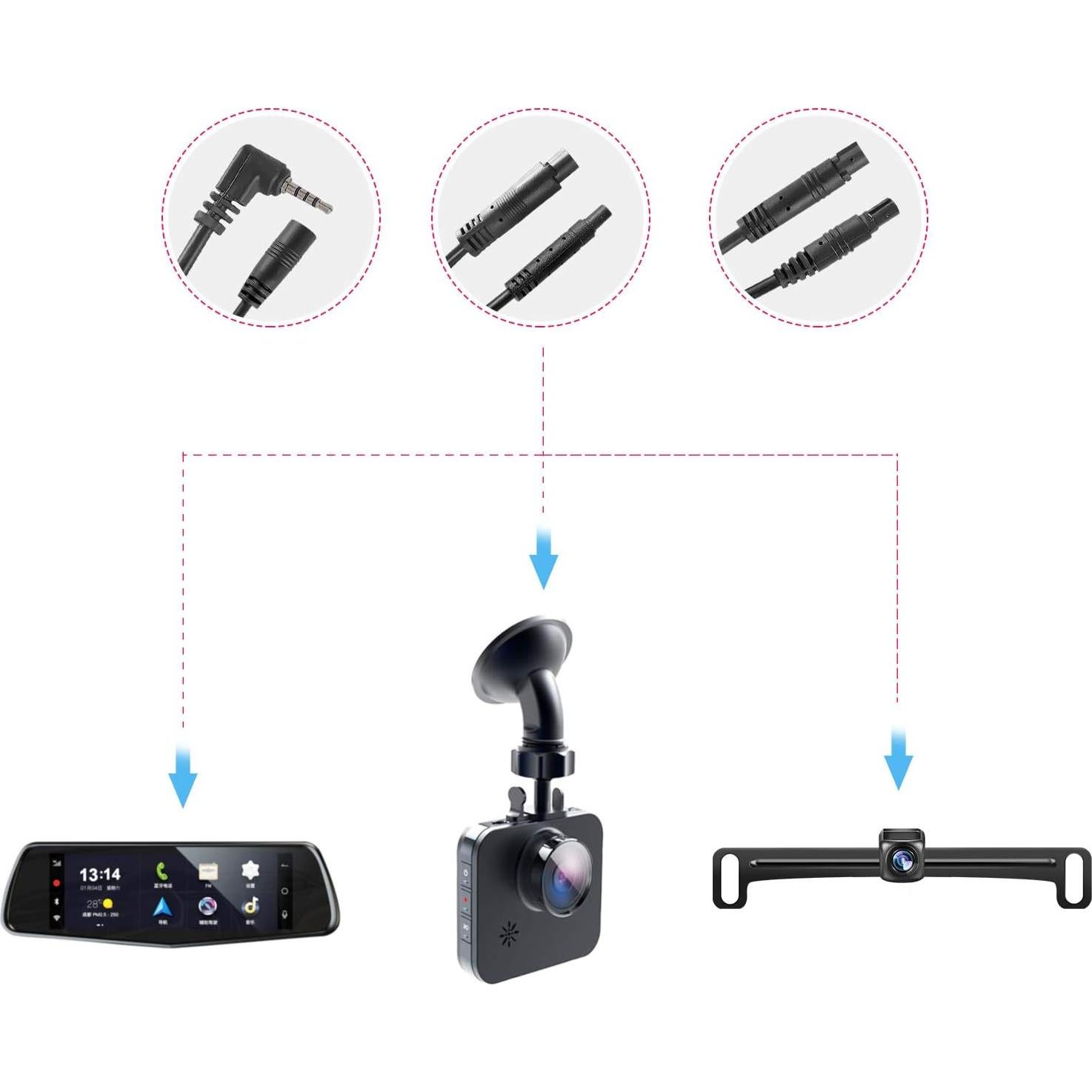 Cable de Extensión 2.5mm Pixelman 3m para Cámara de Vehículo