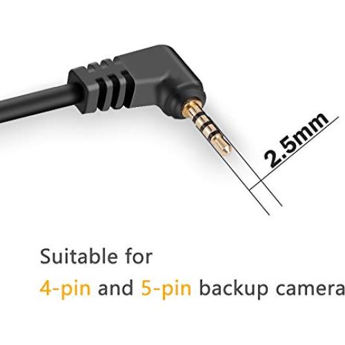 Cable de Extensión para Cámara de Respaldo YQMAJIM 5 m 2.5mm