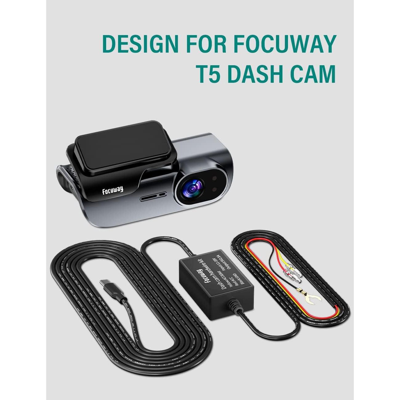 Kit de Cableado Duro FOCUWAY para Cámara de Tablero 4m 12V-24V