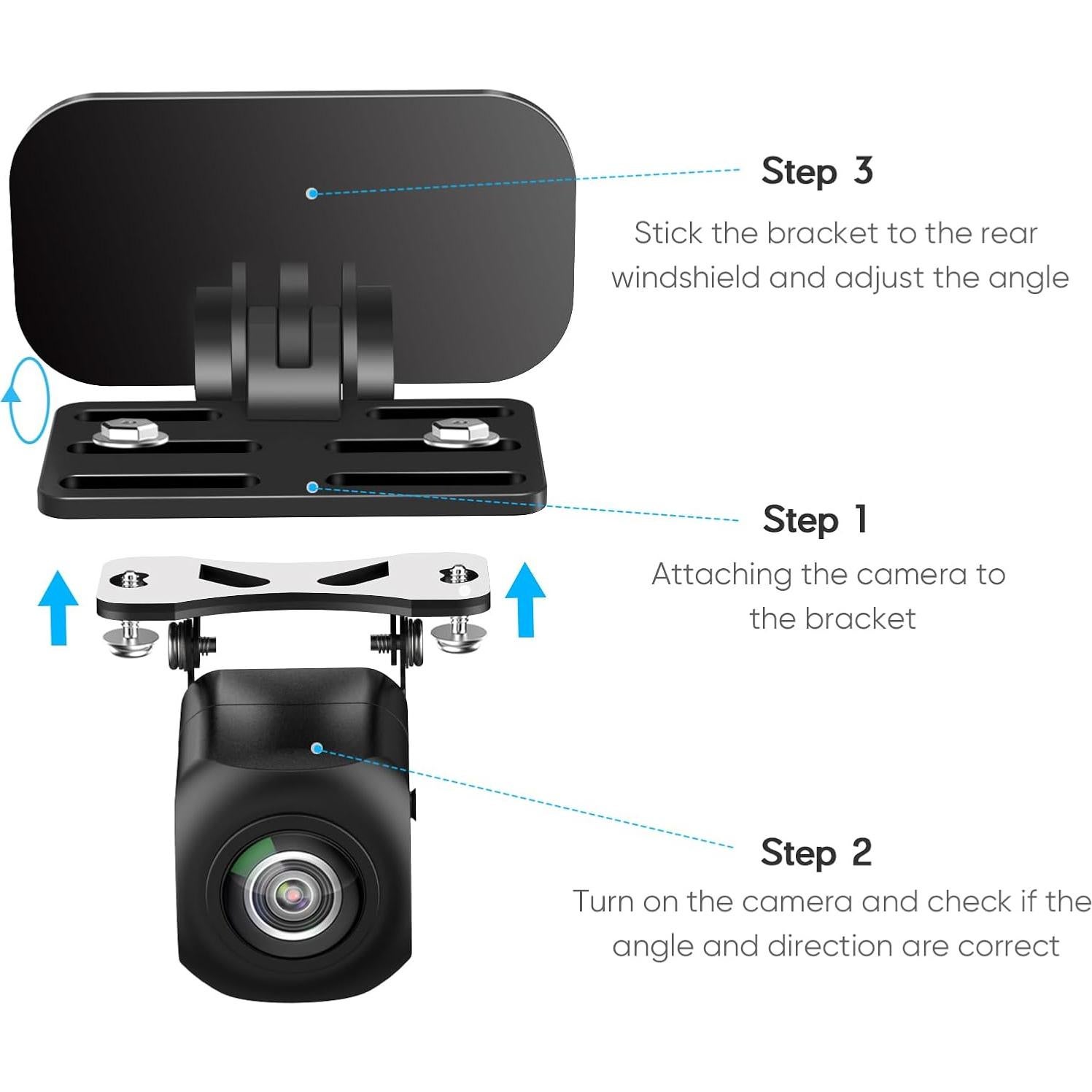 Soporte para Cámara Trasera Pixelman Ajustable 2PCS