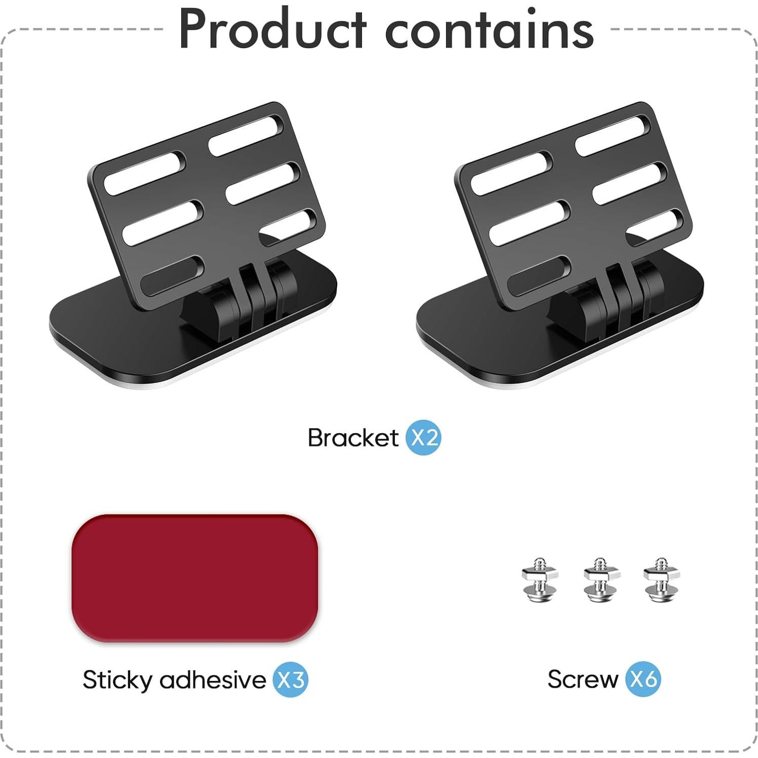 Soporte para Cámara Trasera Pixelman Ajustable 2PCS