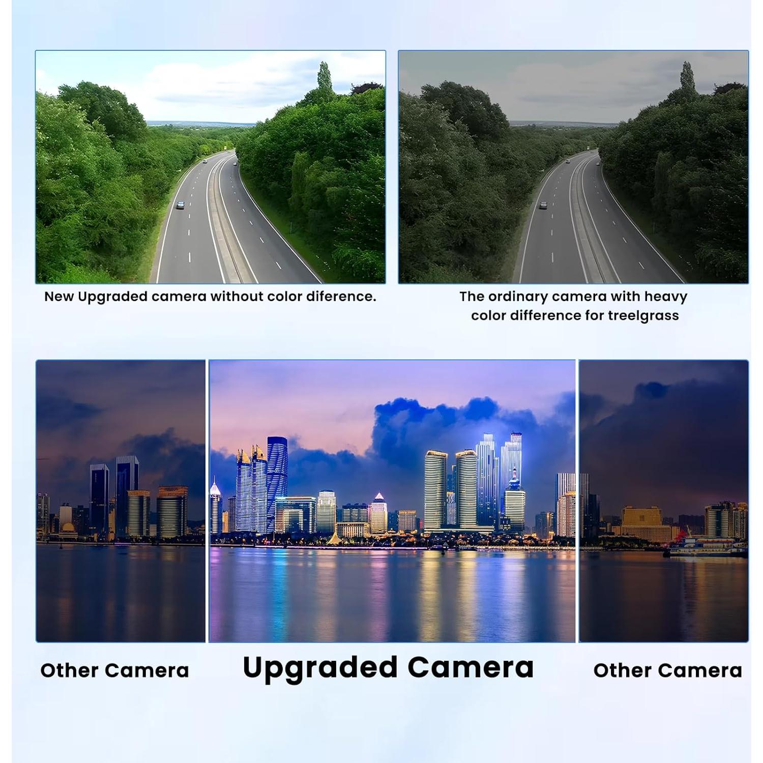 [for Portable Car Radio] 4 Pin Upgrade AHD 1080P Backup Camera, Camera for Carplay Screen 2.5mm Jack Backup Camera 2.5mm Jack Dash Cam Reverse Camera Cable,23 Ft 4 Pin to 2.5mm Male Plug