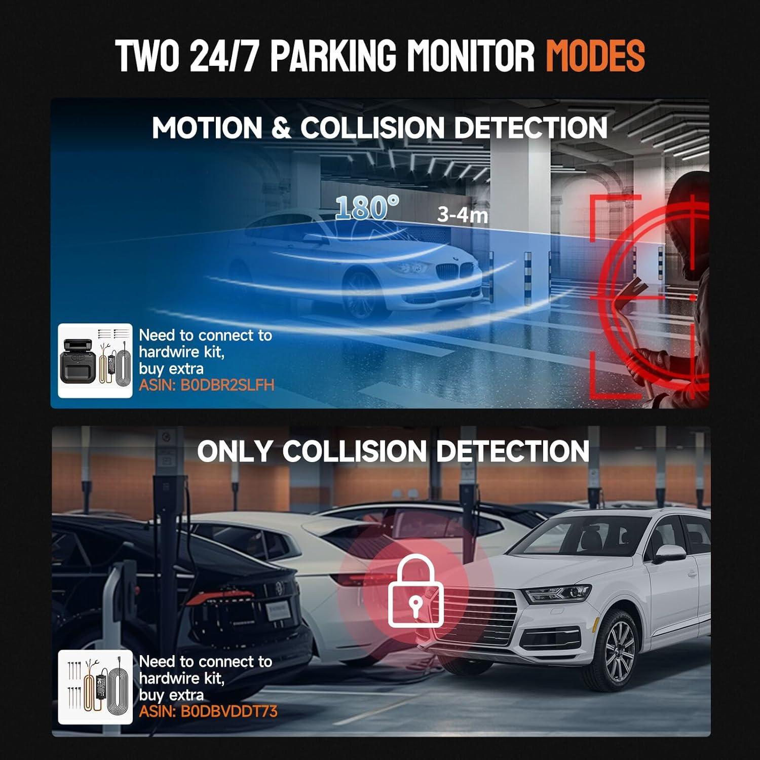 Cámara Dash 360° HUPEJOS V50-4CH 4K FHD con WiFi y GPS