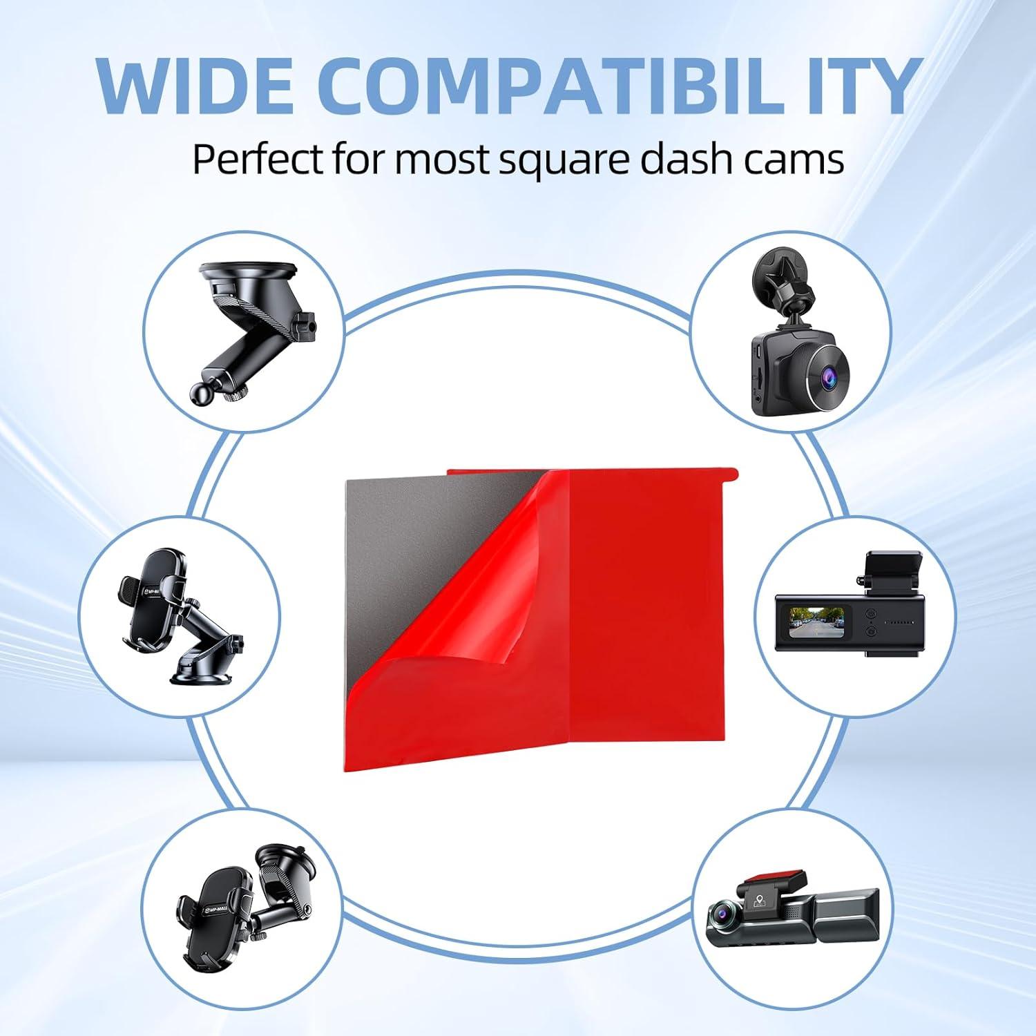 6 Almohadillas Adhesivas Doble Cara Suplogico para Dash Cam