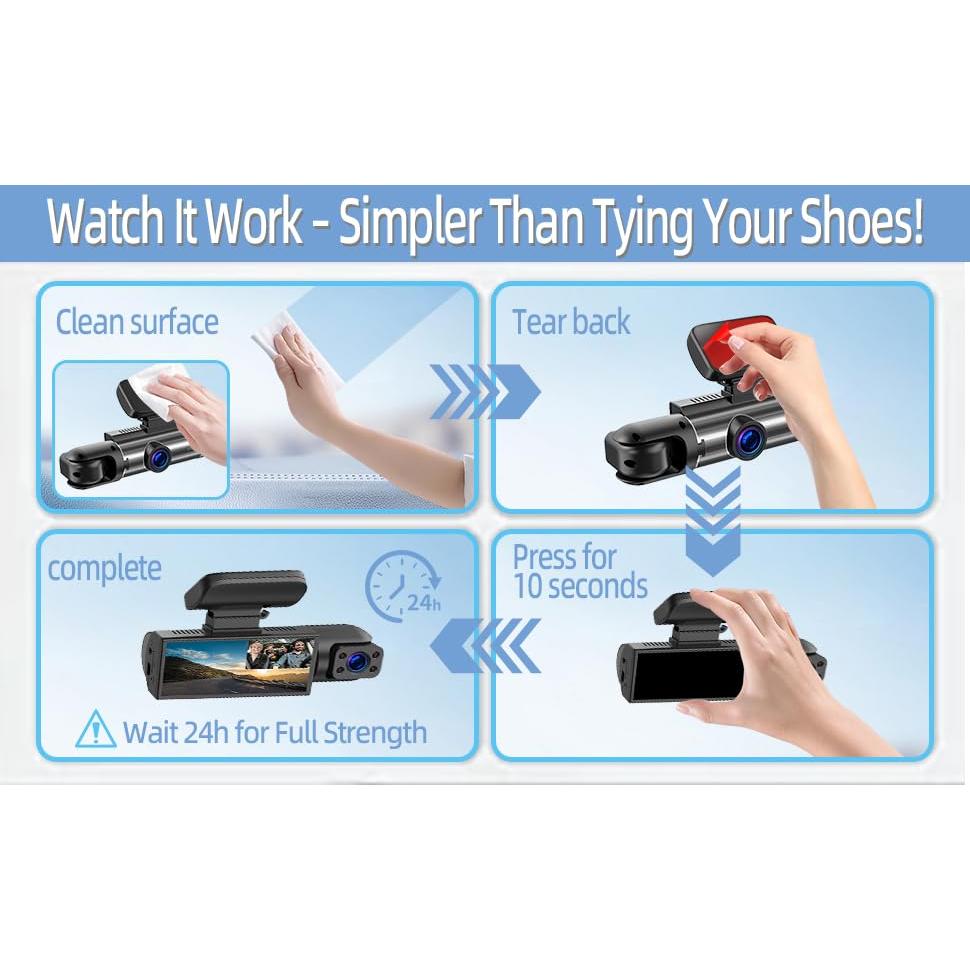 6 Almohadillas Adhesivas Doble Cara Suplogico para Dash Cam