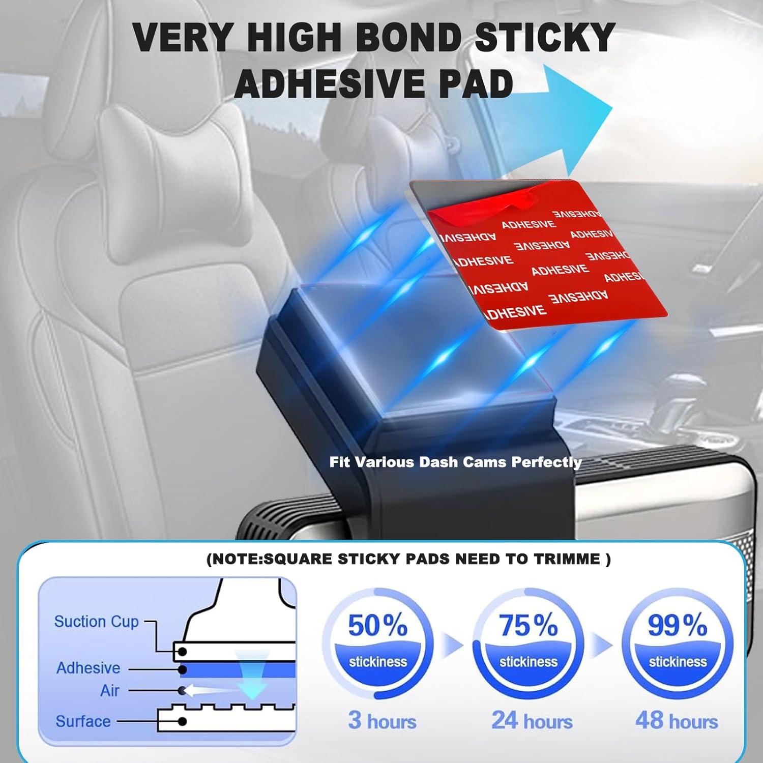 Almohadillas Adhesivas Doble Cara ILKCC 72mm para Cámara de Auto