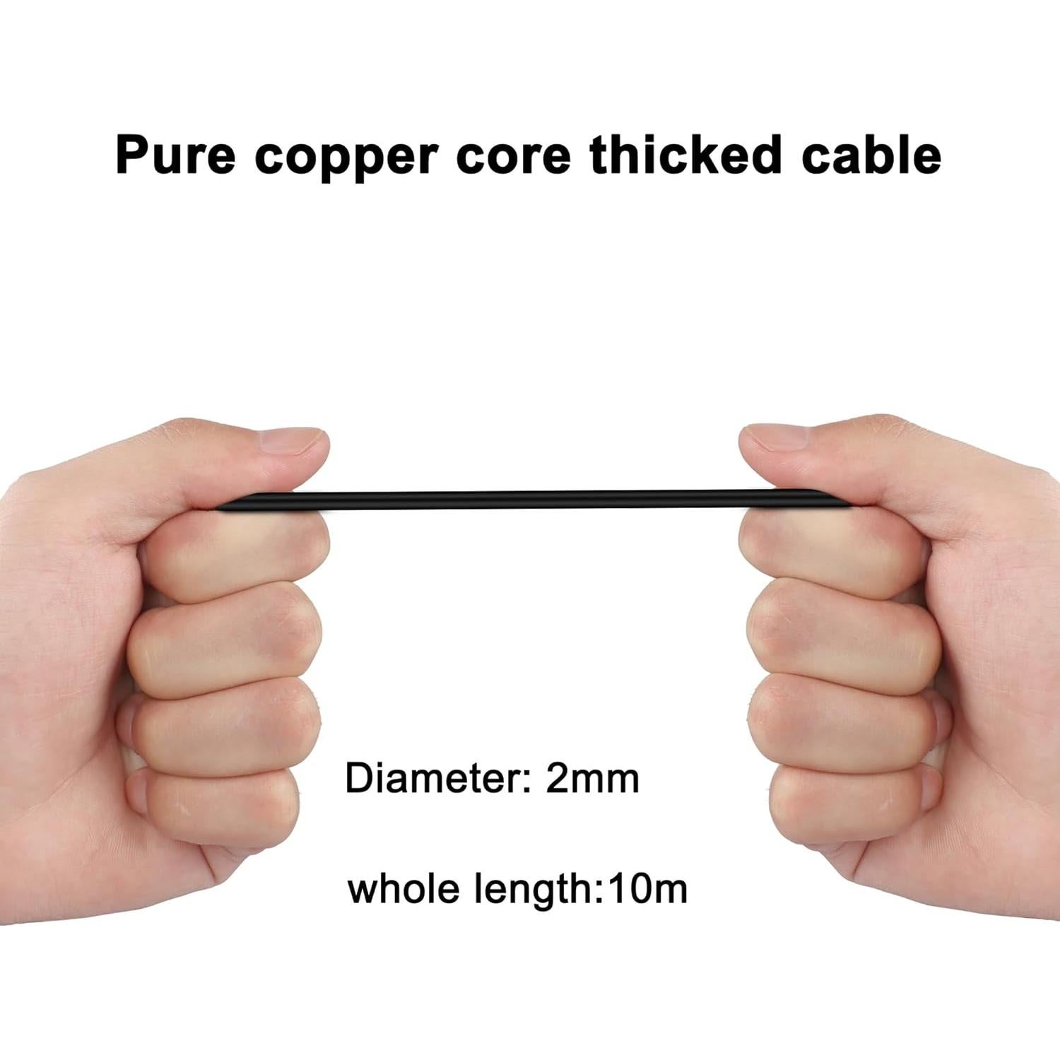 Cable de Cámara Trasera Meiryfa 5 Pines 10M para Dash Cam