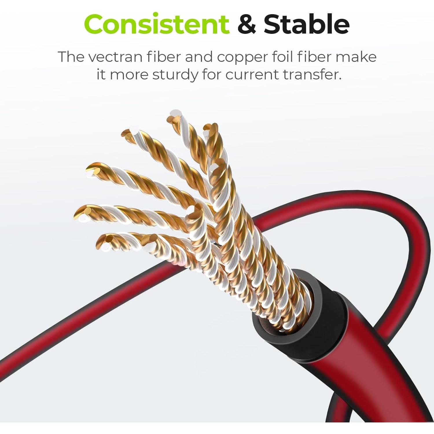 Cables de Electrodos AUVON 2 x 1.2m para TENS y EMS