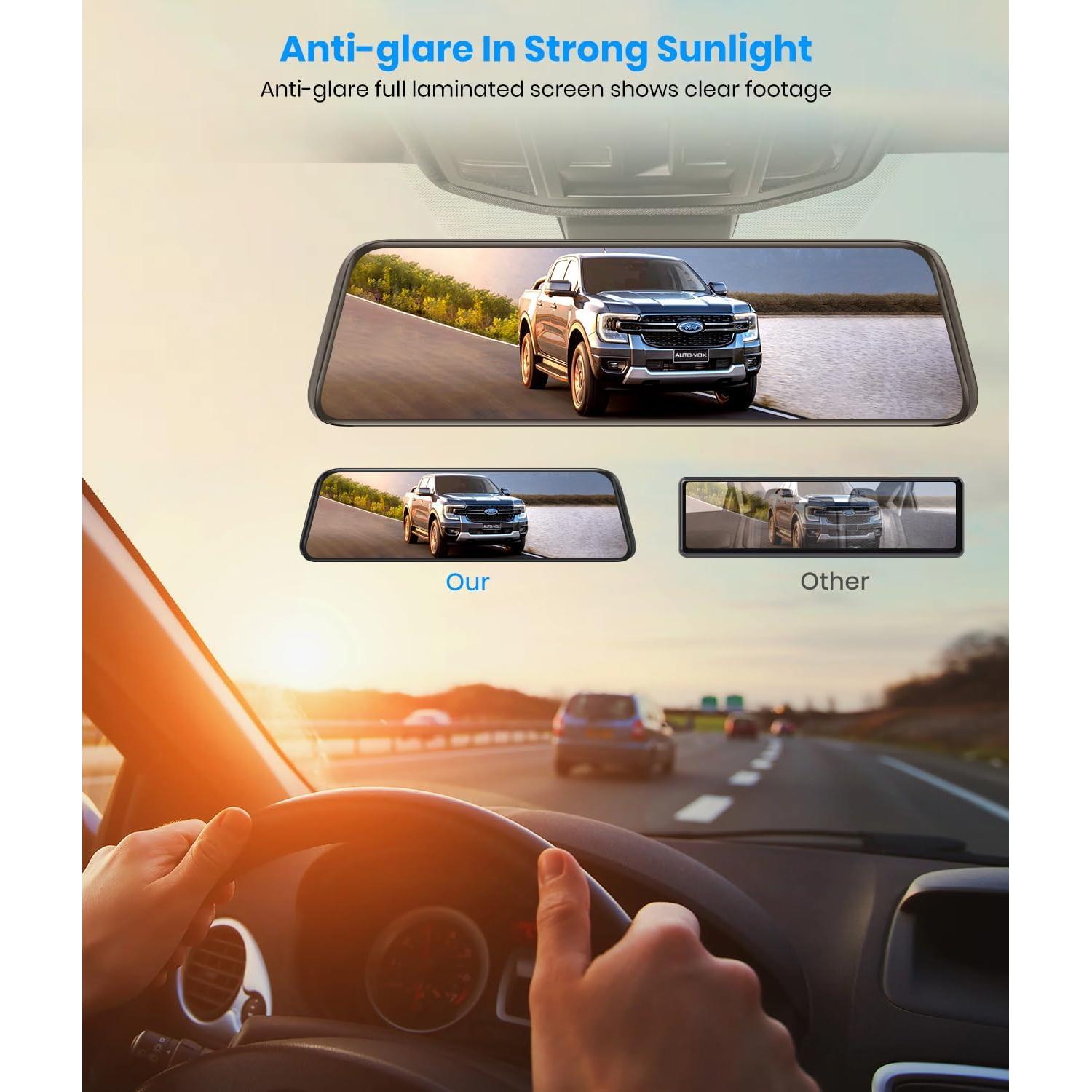 Cámara de Espejo Retrovisor AUTO-VOX T9PRO 9.35" FHD